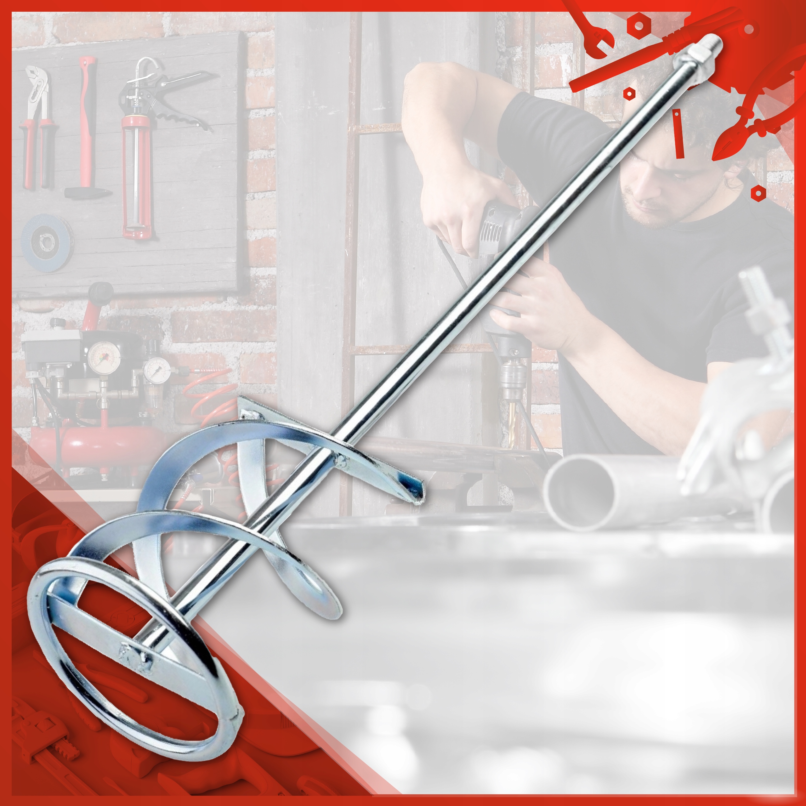 MIESZADŁO MURARSKIE DO ZAPRAW 160x600 M14 SCHMITH Typ mieszadło