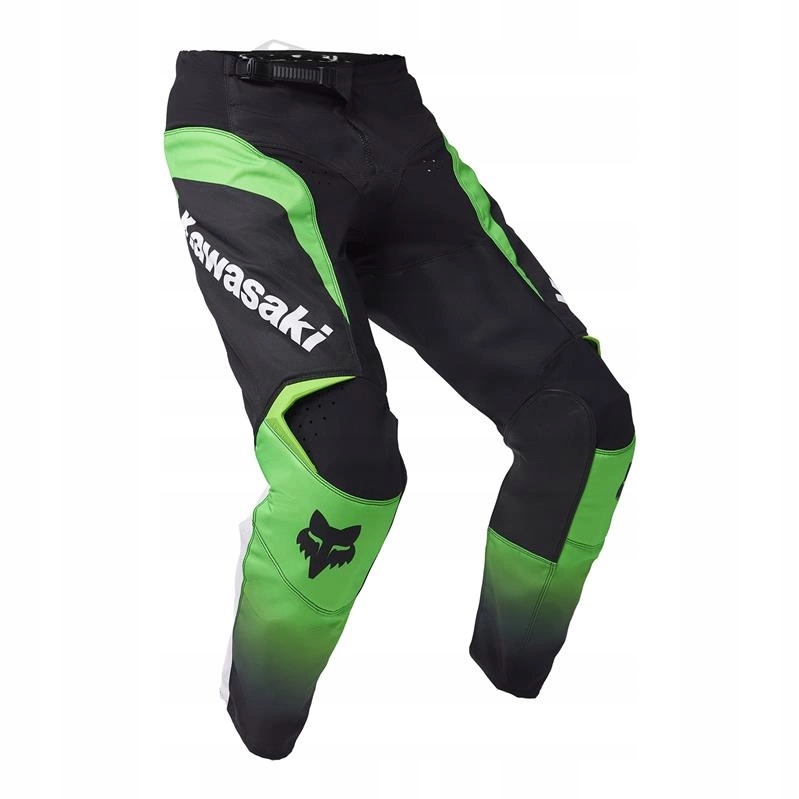 Enduro nohavice Fox 180 Kawasaki Fluo Green čierna zelená fluo Darčeky