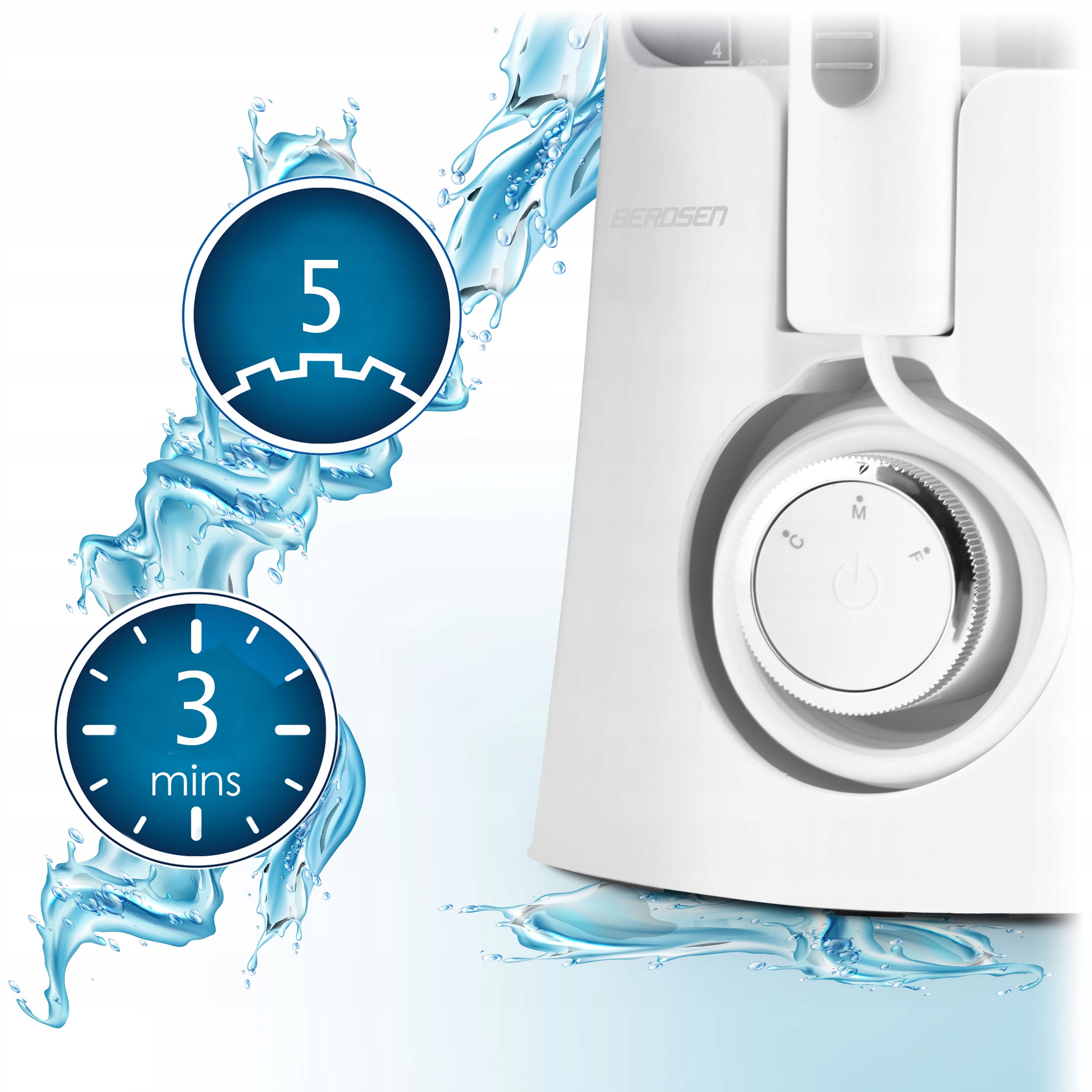 СТОМАТОЛОГІЧНИЙ ІРИГАТОР Berdsen ClearJet X5 марки Berdsen