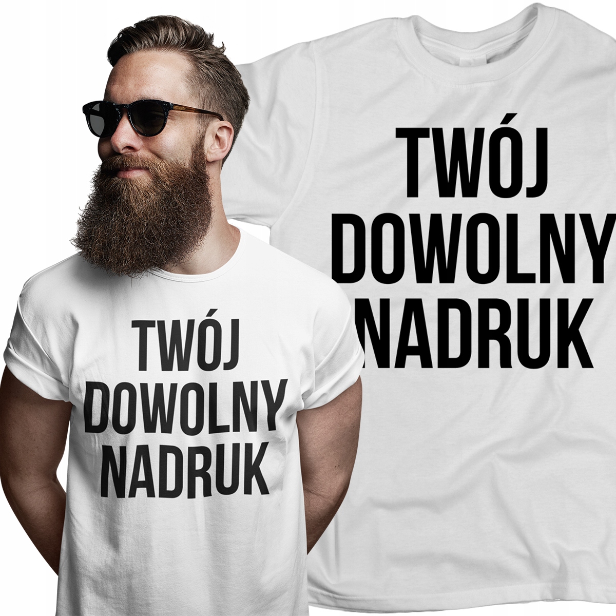 

Koszulka Męska Z Twoim Moim Dowolnym Nadrukiem