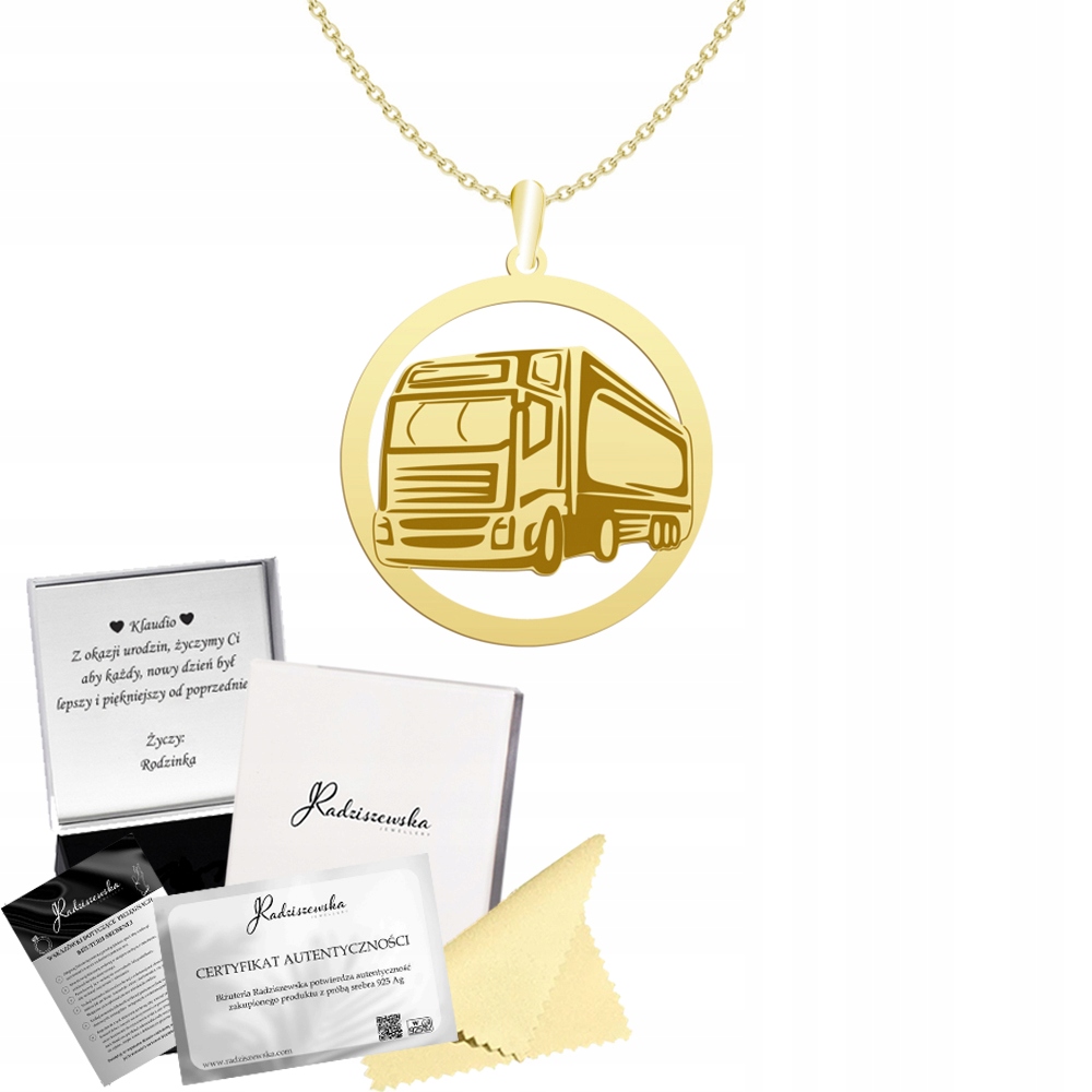 Zlatý náhrdelník Tir Řetízek Stříbro 925 Dárek Šperky Gravírování Bonus