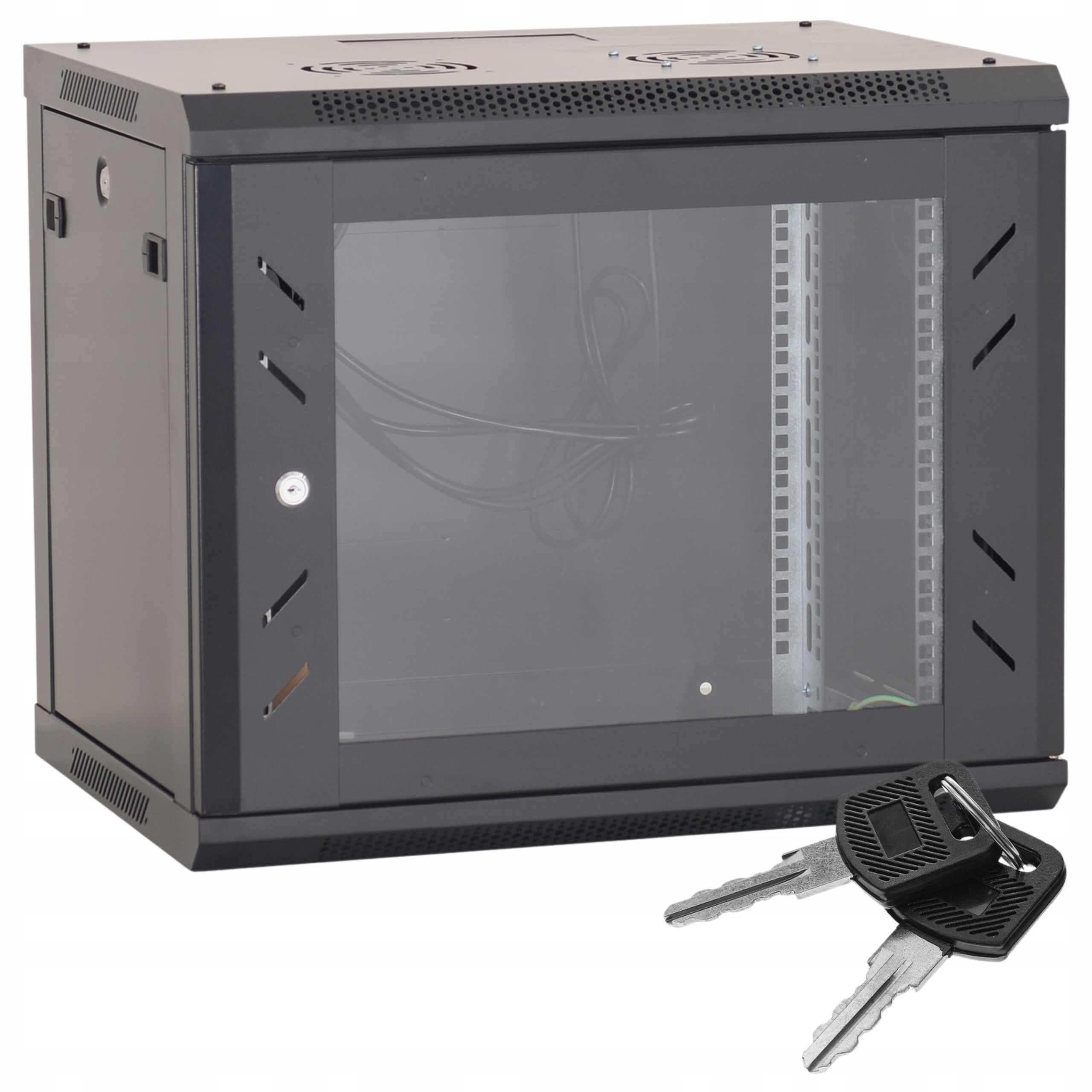 Szafa wisząca Rack CMR-CAB-09-450 9U 19" 600x450x501mm na rejestrator Cctv