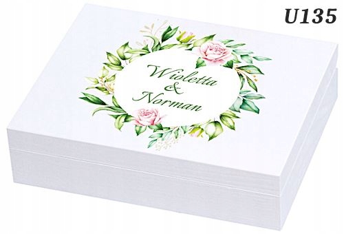 

Pudełko na obrączki różna grafika personalizcja