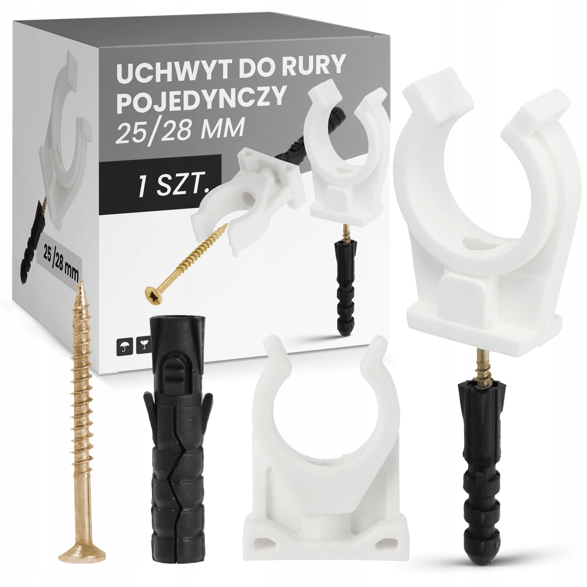 

Uchwyt Rury Rur Miedzianej Pojedynczy 25-28 mm