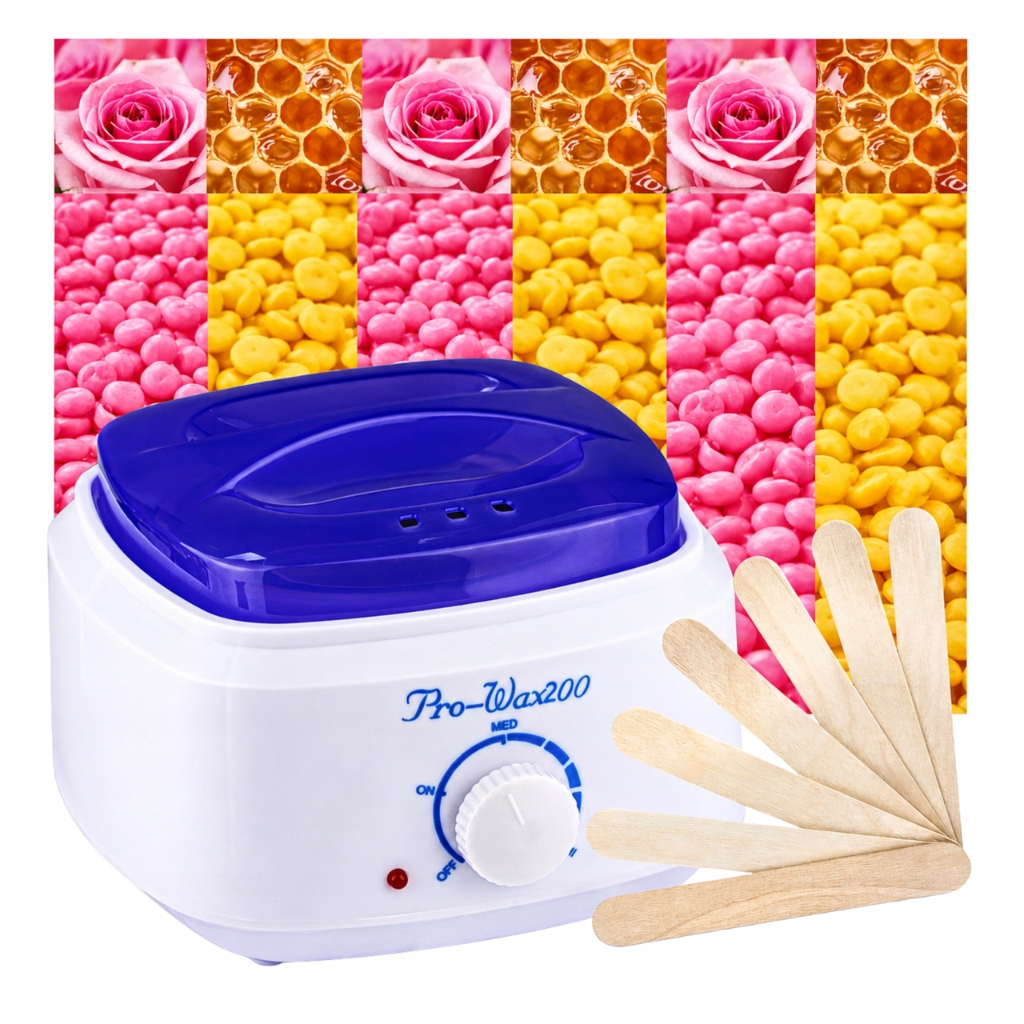 ZESTAW DO DEPILACJI PODGRZEWACZ + WOSK TWARDY 600G FILMWAX + SZPTATUŁKI