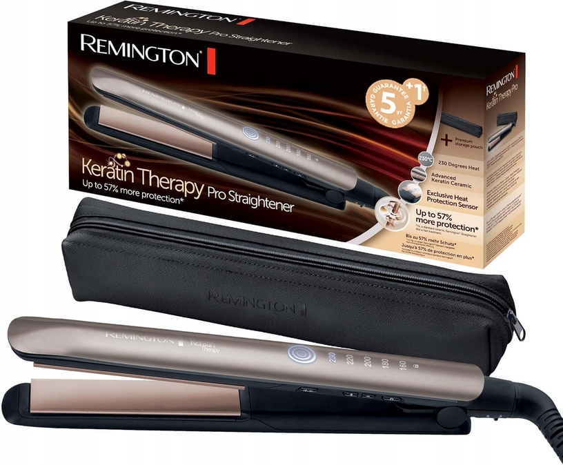 Remington Keratin Therapy S8593 prostownica do włosów 160-230°C Etui