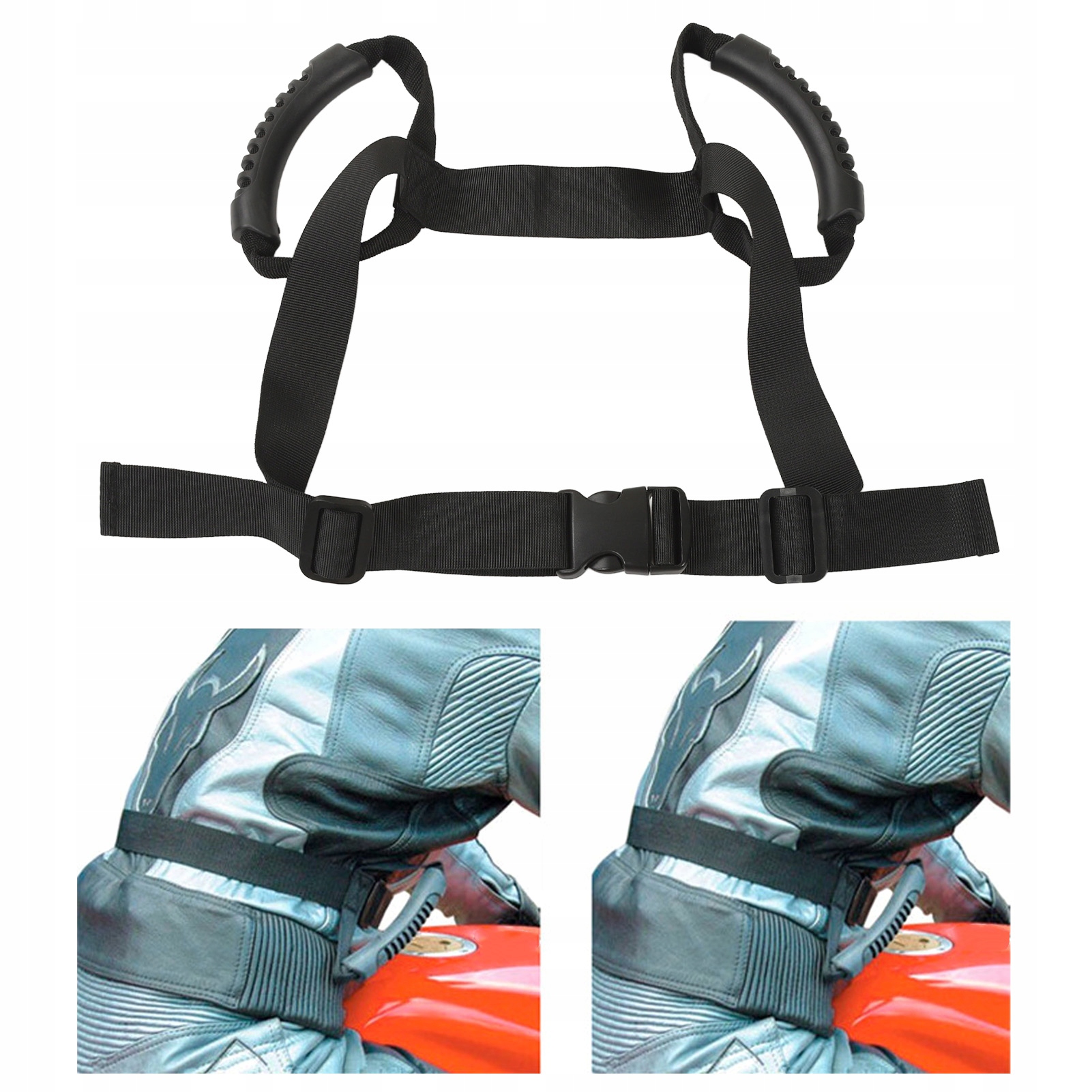 PAS BEZPIECZEŃSTWA SZELKI MOTOR MOTOCYKL Z UCHWYTAMI Producent inny