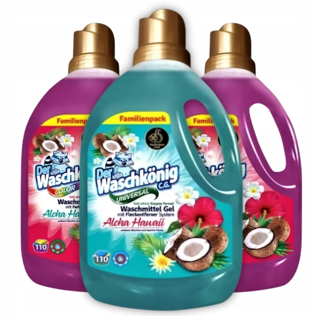 Waschkonig Gel na praní Aloha Hawaii Sada MIX 9.915 l 330pra