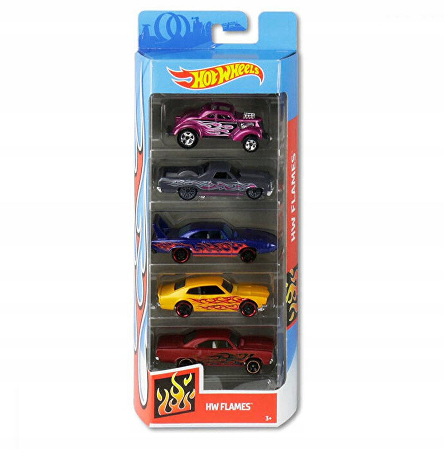 Hotwheels Flames ホットウィール フレームス Amazon | Hot Wheels 1:64 Scale 5 Pack hw Flames 50th