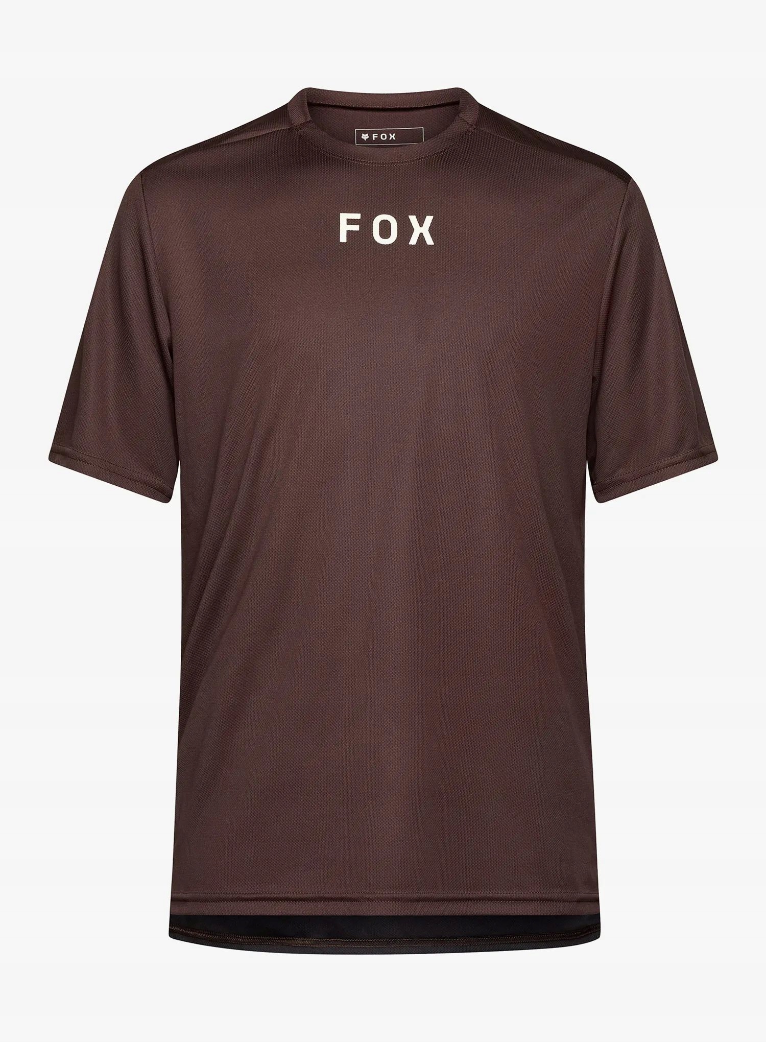 Cyklistický dres Fox Ranger Ss Jersey Wordmark cocoa S