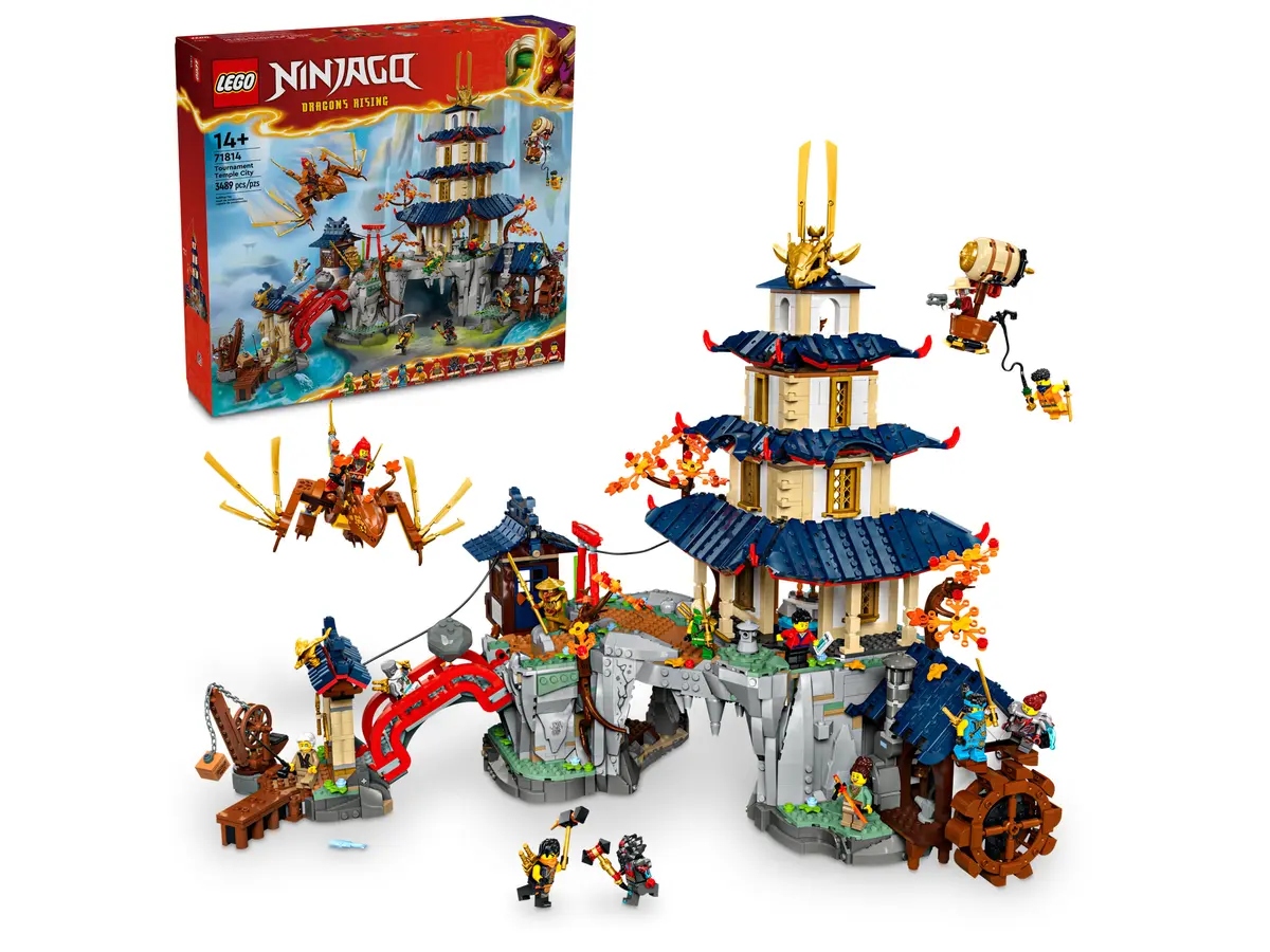 stavebnice Lego Ninjago 71814 Turnajové město s chrámem