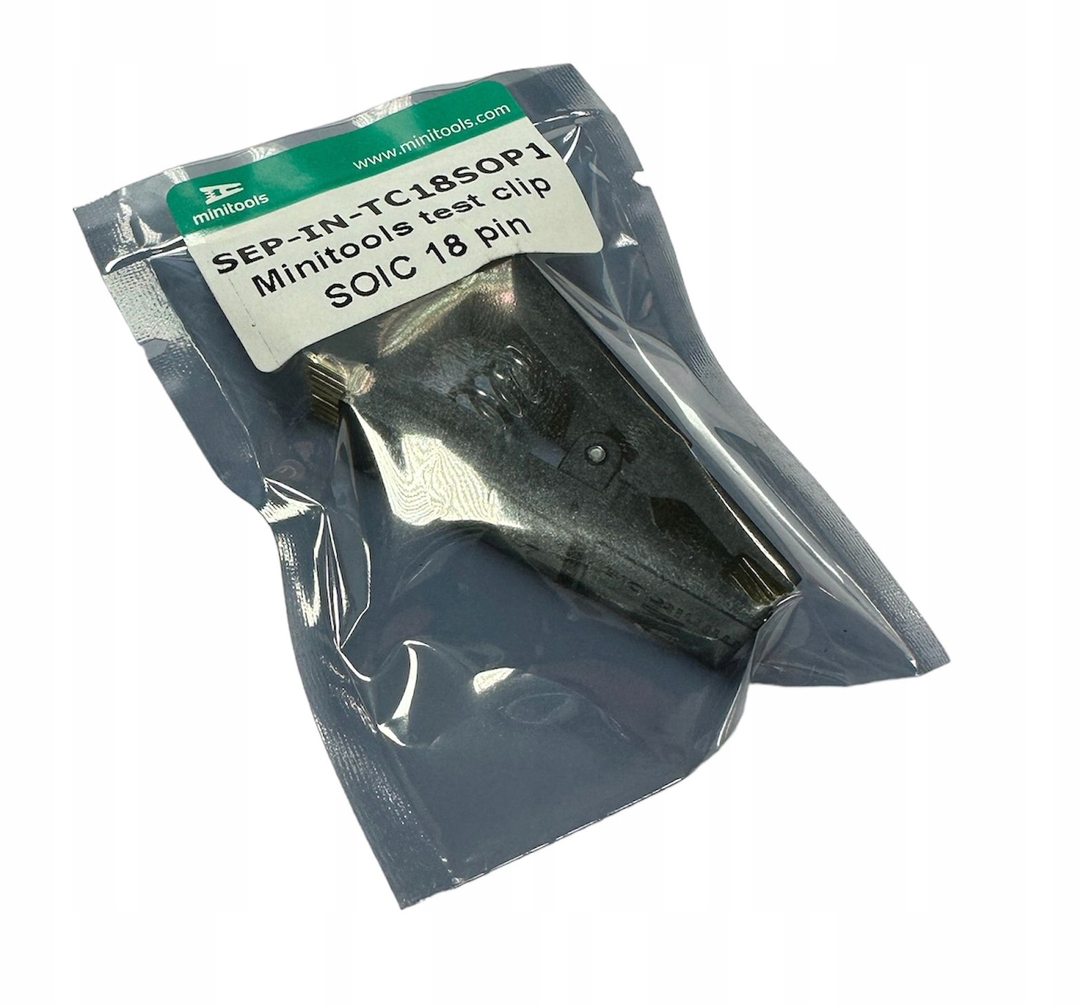 Klips testowy pomiarowy SO18 SOIC 18-pin R=1,27mm (Minitools) Model SOIC18