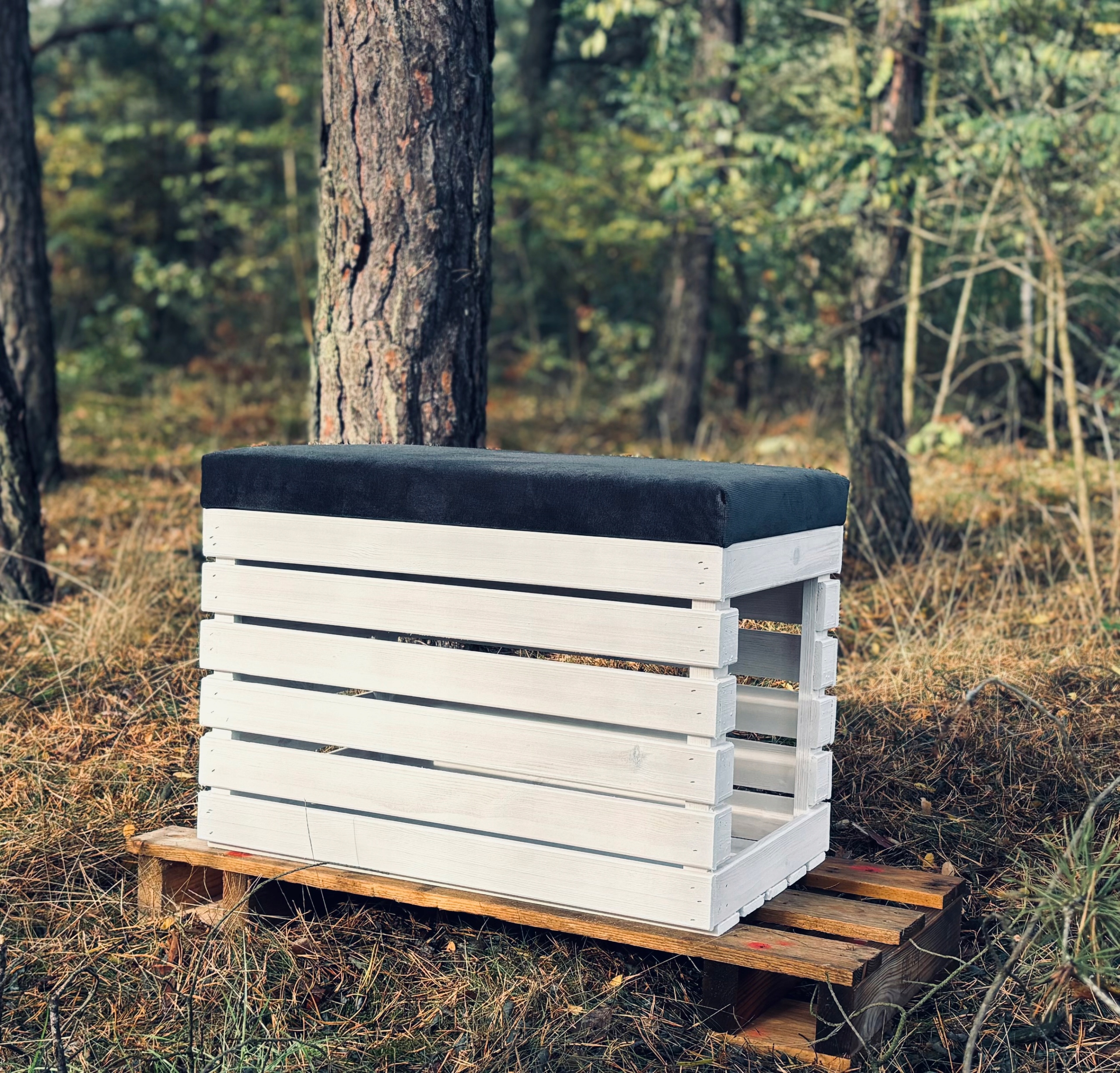 LEGOWISKO DLA KOTA PSA Pufa 60 skrzynia MASKOWNICA Materiał obicia welur