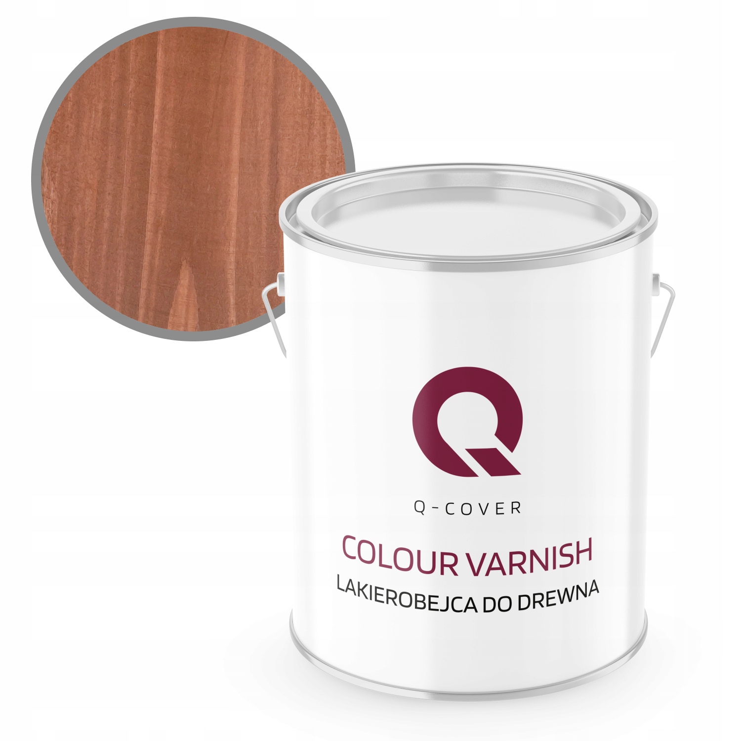 Lakovací Nátěr Na Dřevo Rychleschnoucí 2,5 L Ořech Satén Výkonná Barva 3V1