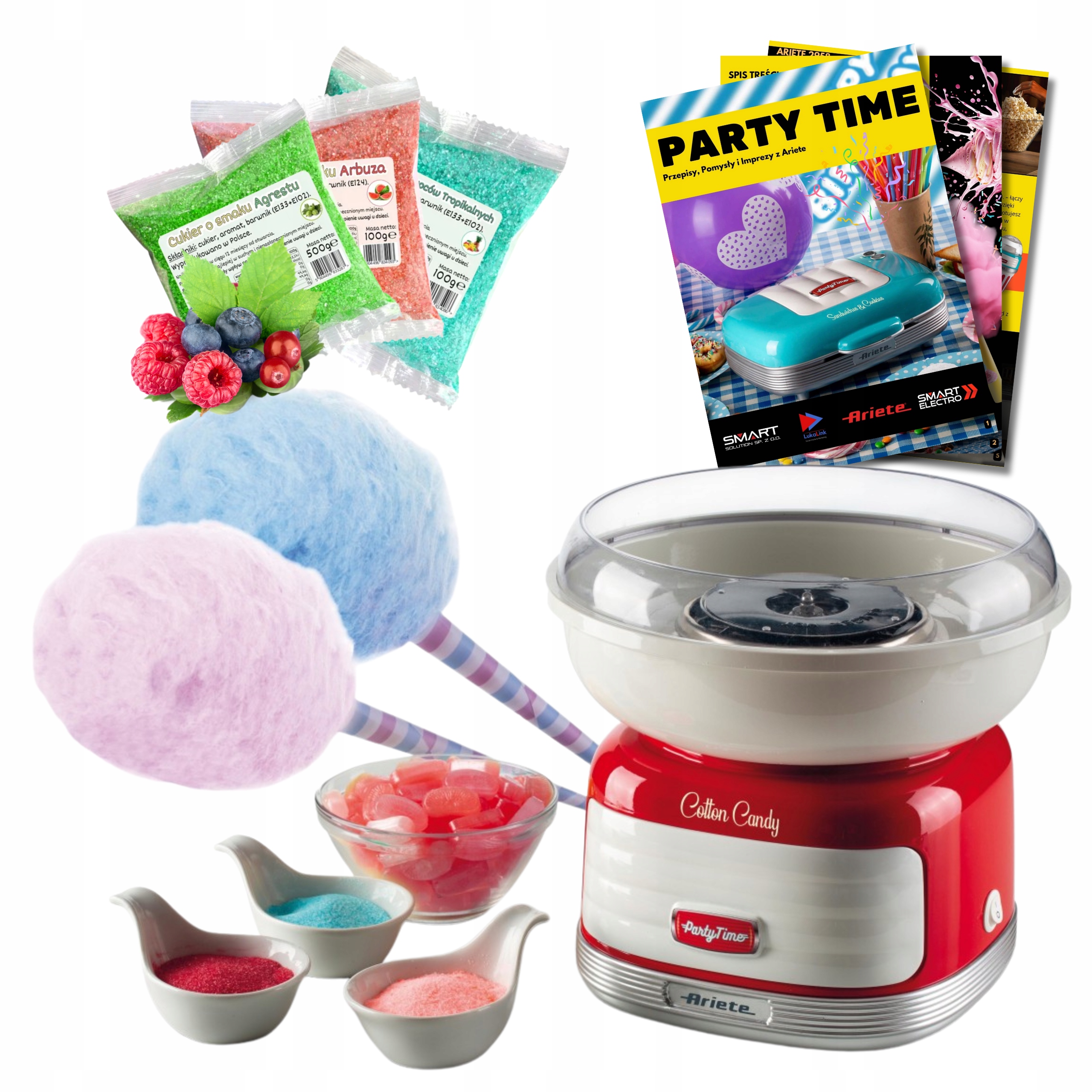 Urzązenie Do Waty Cukrowej Ariete 2973 Party time Losowy Cukier Smakowy
