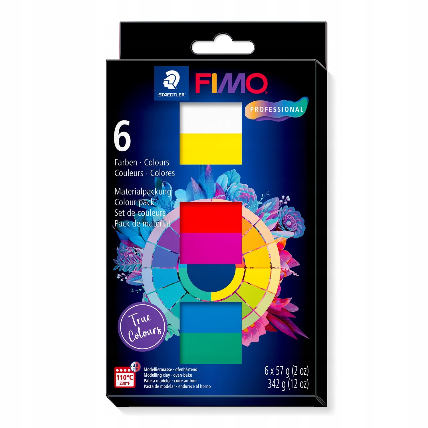 Modelina masa plastyczna Fimo Professional True Colors 6 kolorów na prezent