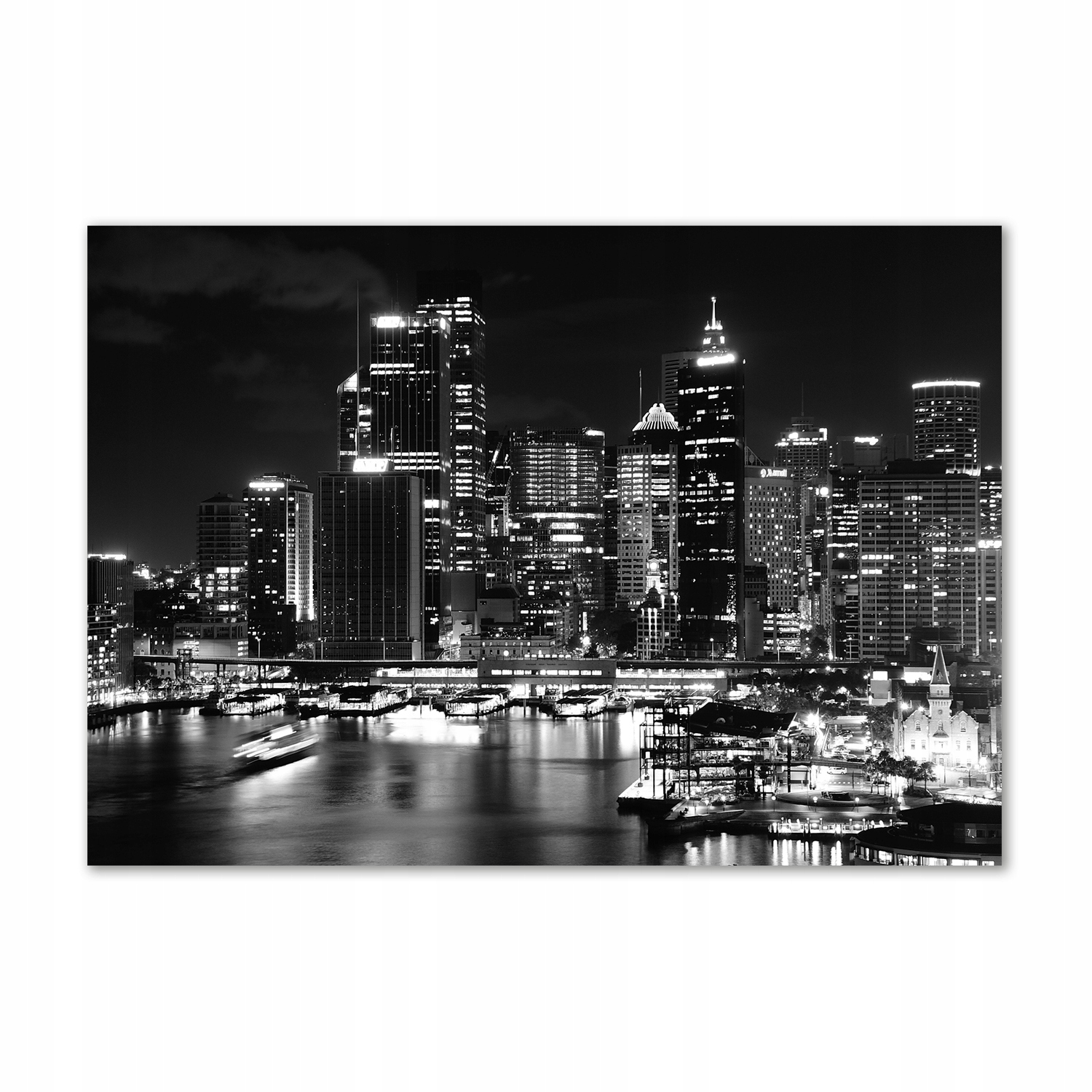 Fotoobraz sklo Sydney v noci 100 x 70 cm