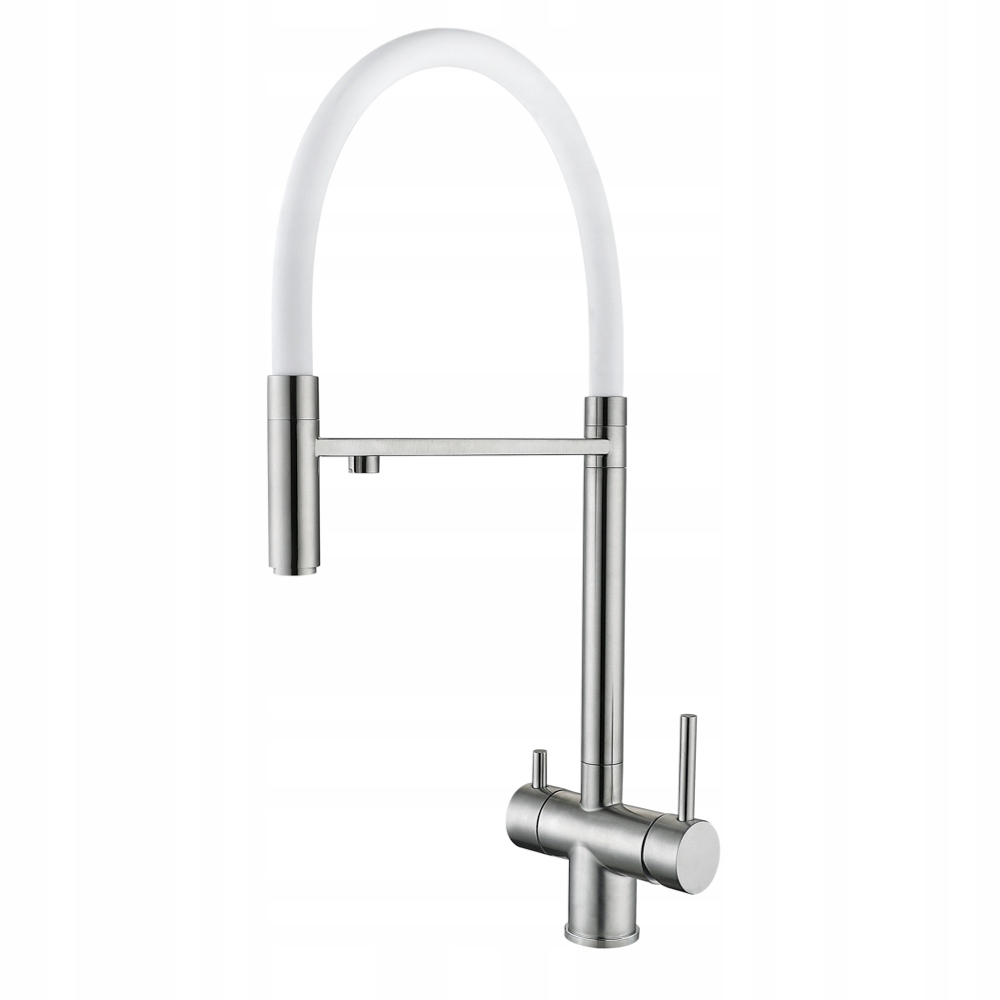 Kuchyňská baterie Wezer TOP4-01-WHITE s připojením na vodní filtr