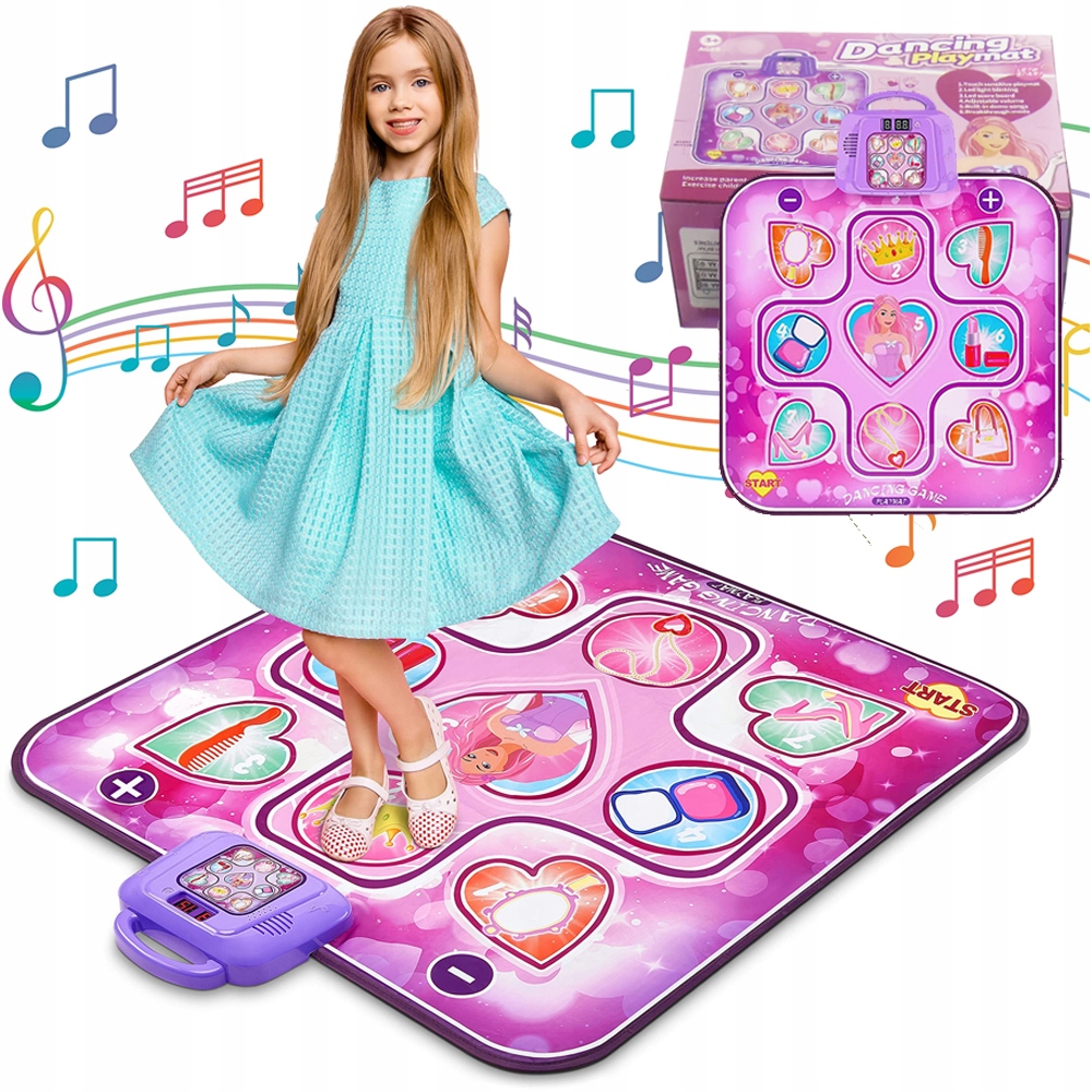 MUZYCZNA MATA WODOODPORNA 90X90CM ZAJĘCIA INDOOR OUTDOOR BEZPIECZNA