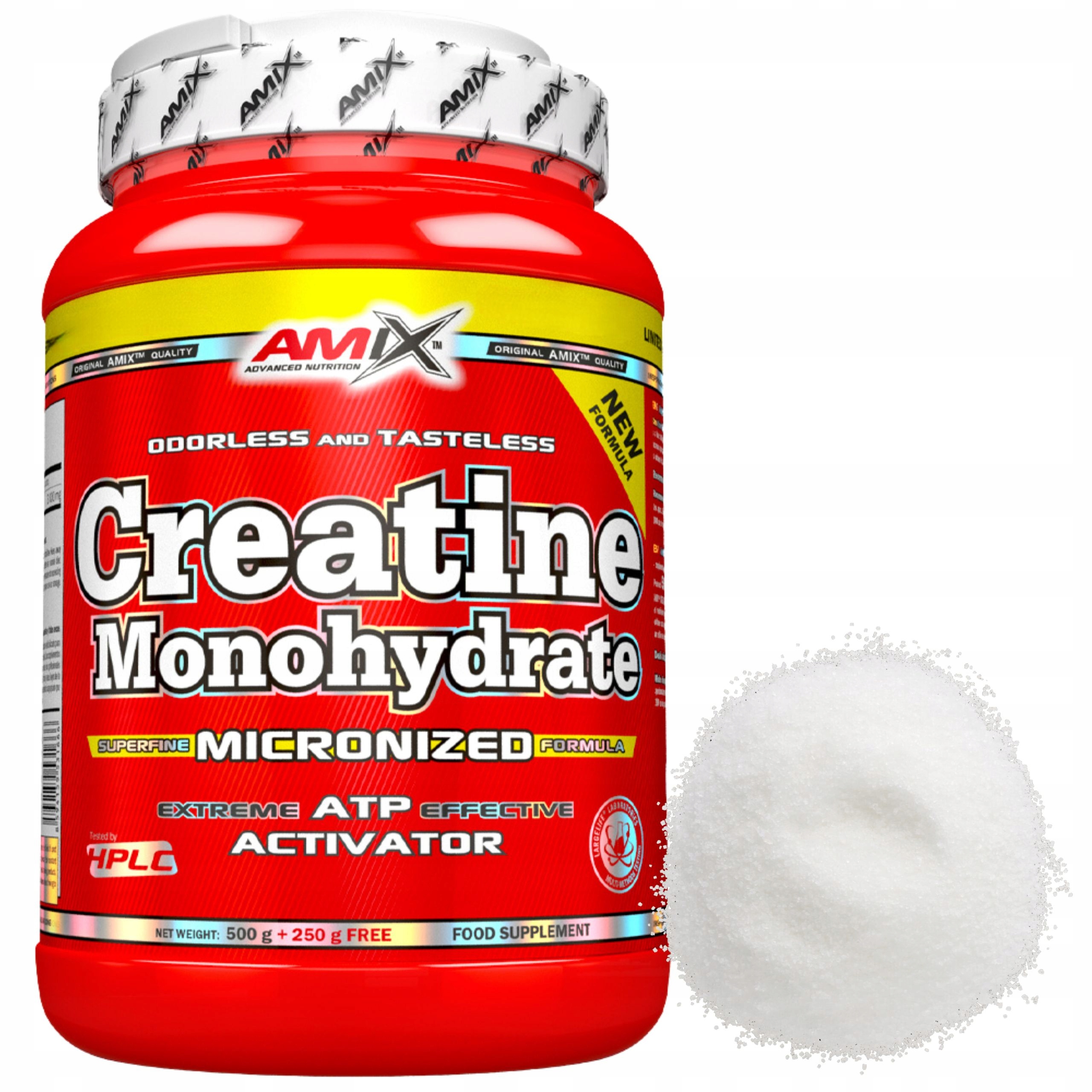 Monohydrát kreatinu Creatine Monohydrate v prášku Kreatin Mikronizovaný