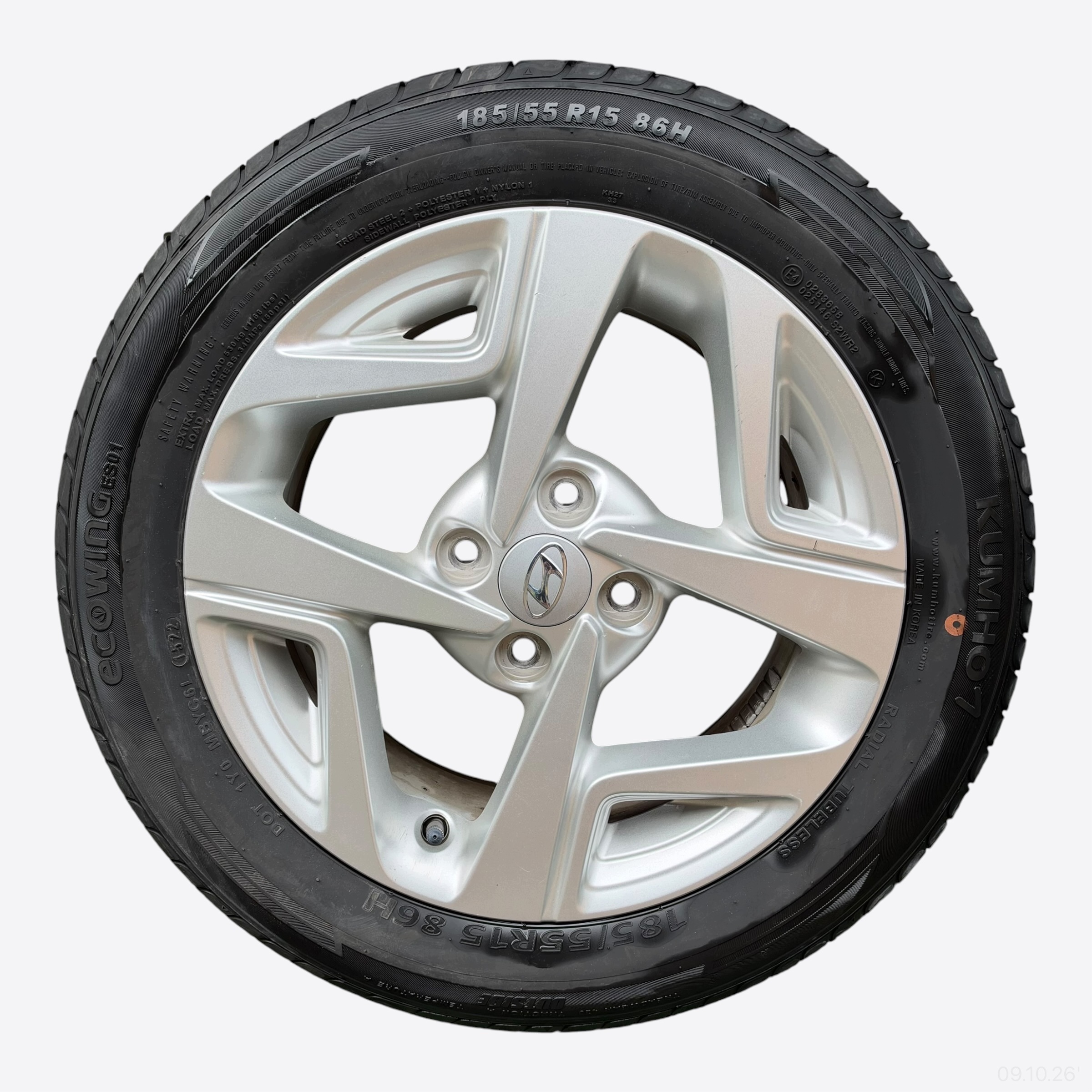 kola gumy disky HYUNDAI I10 III KUMHO 185/55/15" 5MM letne