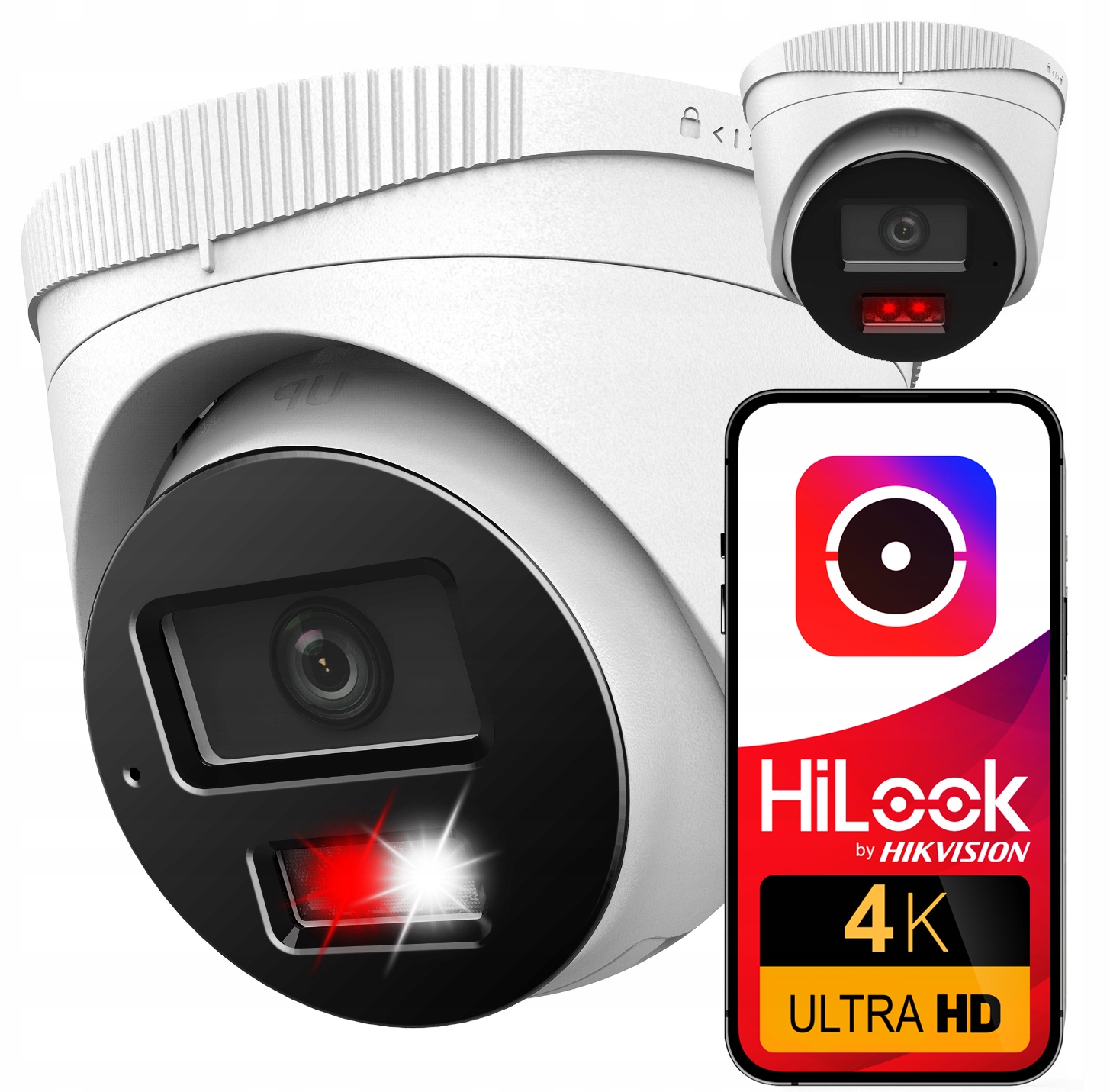 8MPx Ip kamera HiLook od Hikvision IPC-T280HA-LU 4K PoE Externý mikrofón