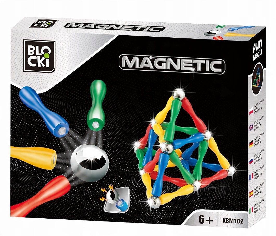 

Klocki Magnetyczne do zabawy logicznego myślenia
