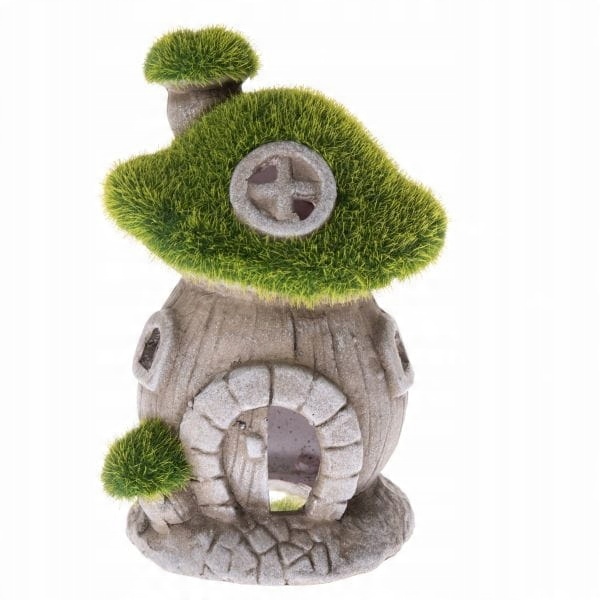 

Ceramiczna Chatka Domek z mchem Chrobotek 14 cm