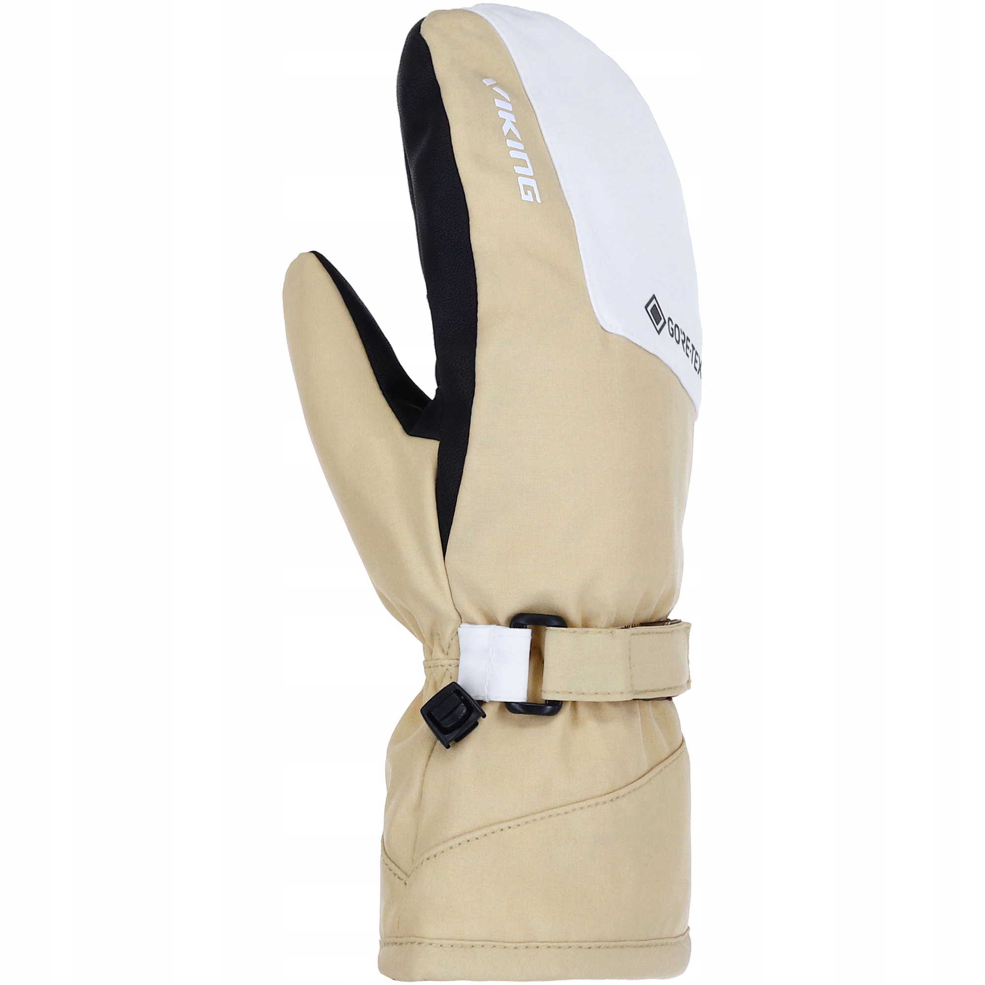 Rękawice narciarskie damskie Viking Sherpa Mitten Gore-Tex 2.0 beżowe r. 7