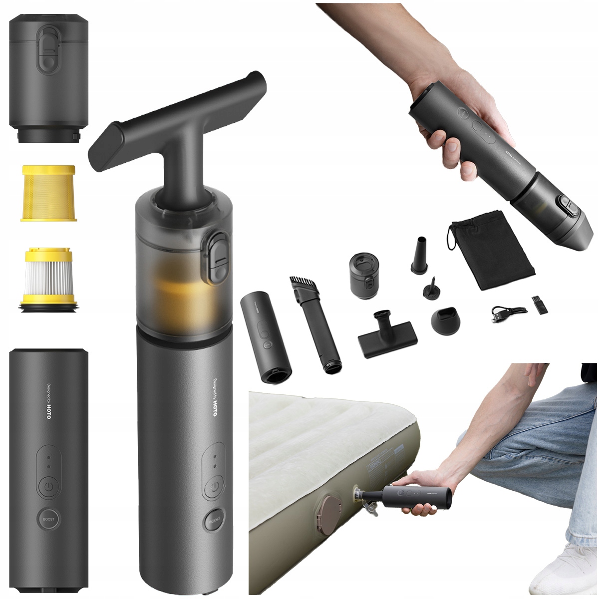 Ruční Vysavač čerpadlo Hoto 2 v 1 135 W Vyměnitelný filtr