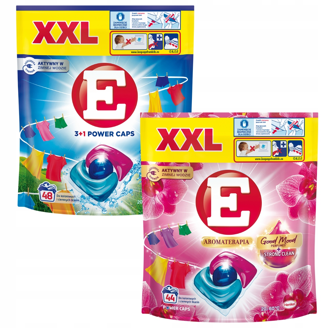 E Caps Color Orchidea kapsułki do prania mix 92 szt