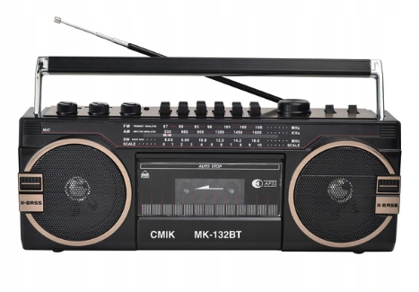 Radio Kazetový Magnetofon CMiK Kazeta Reproduktor