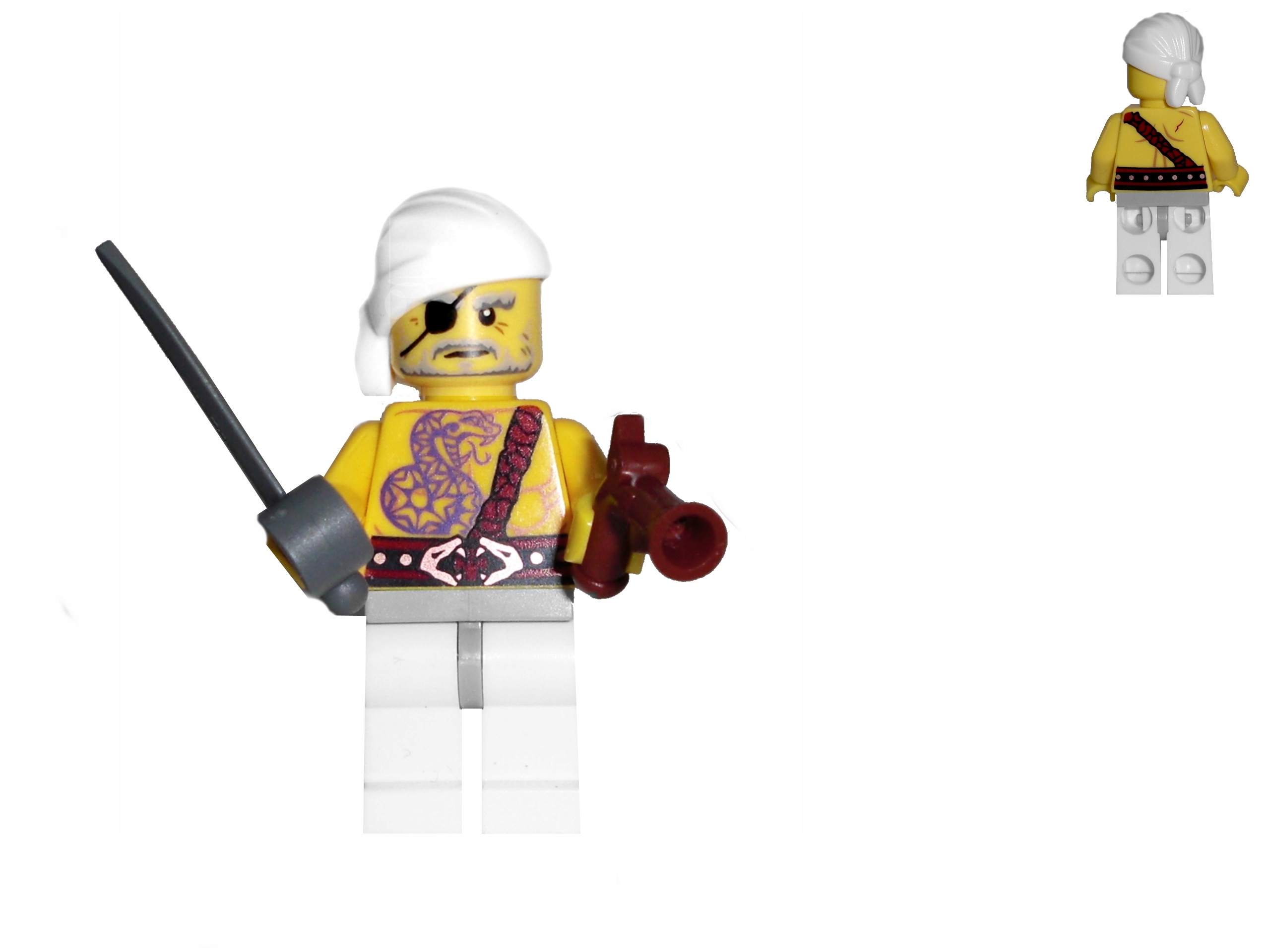 

Lego Pirates Pirat z tatuażem węża bronie