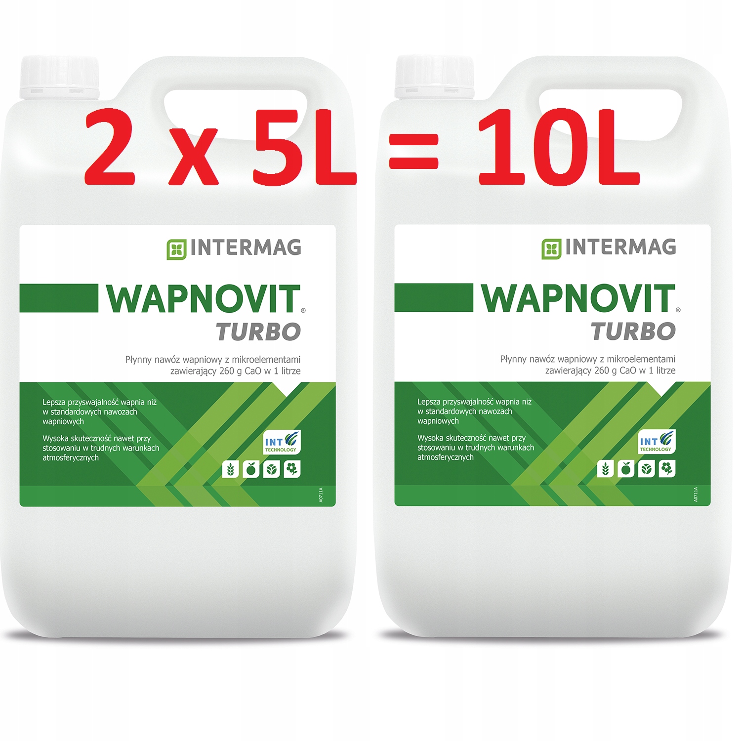 

Wapnovit Turbo 2 x 5L=10L Intermag Nawóz wapniowy