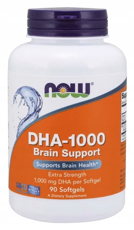 Now Foods DHA-1000 Brain Support 90 kapsułek miękkich