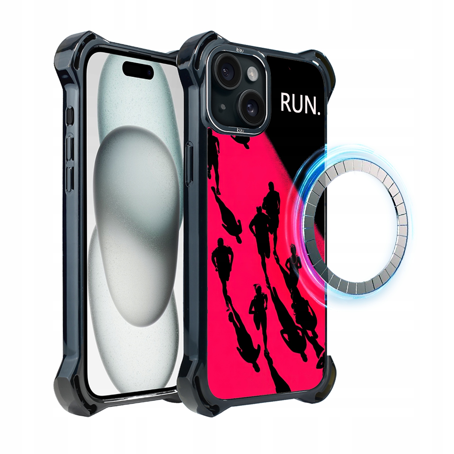 Pouzdro pro iPhone 15 Plus Ibizu DropGuard Ultra s MagSafe, noční maraton