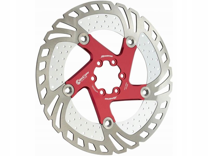 Reverse Kotouč AirCon 203 mm 6 děr červená