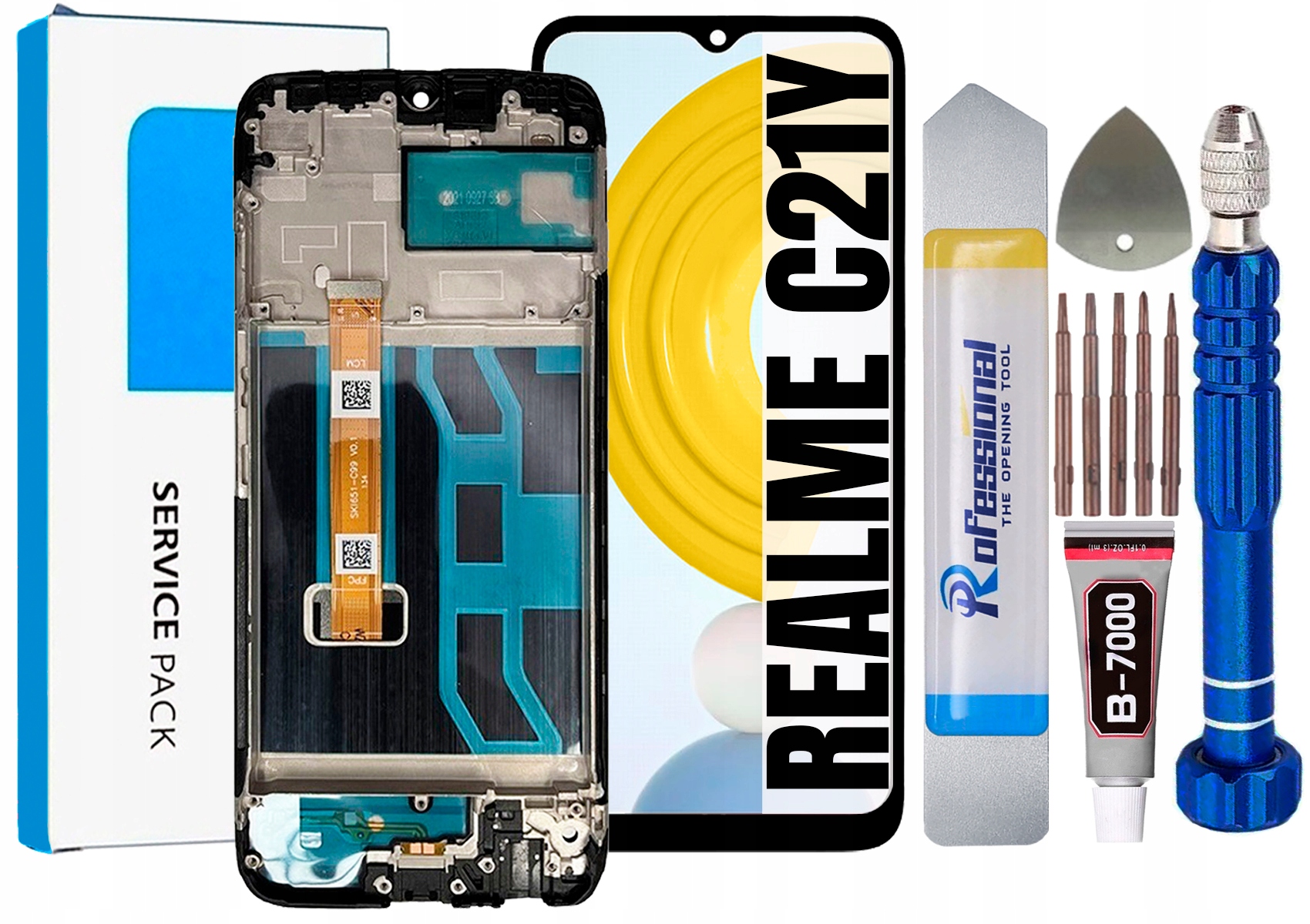 Displej Pro Realme C21Y Originální LCD Rámeček