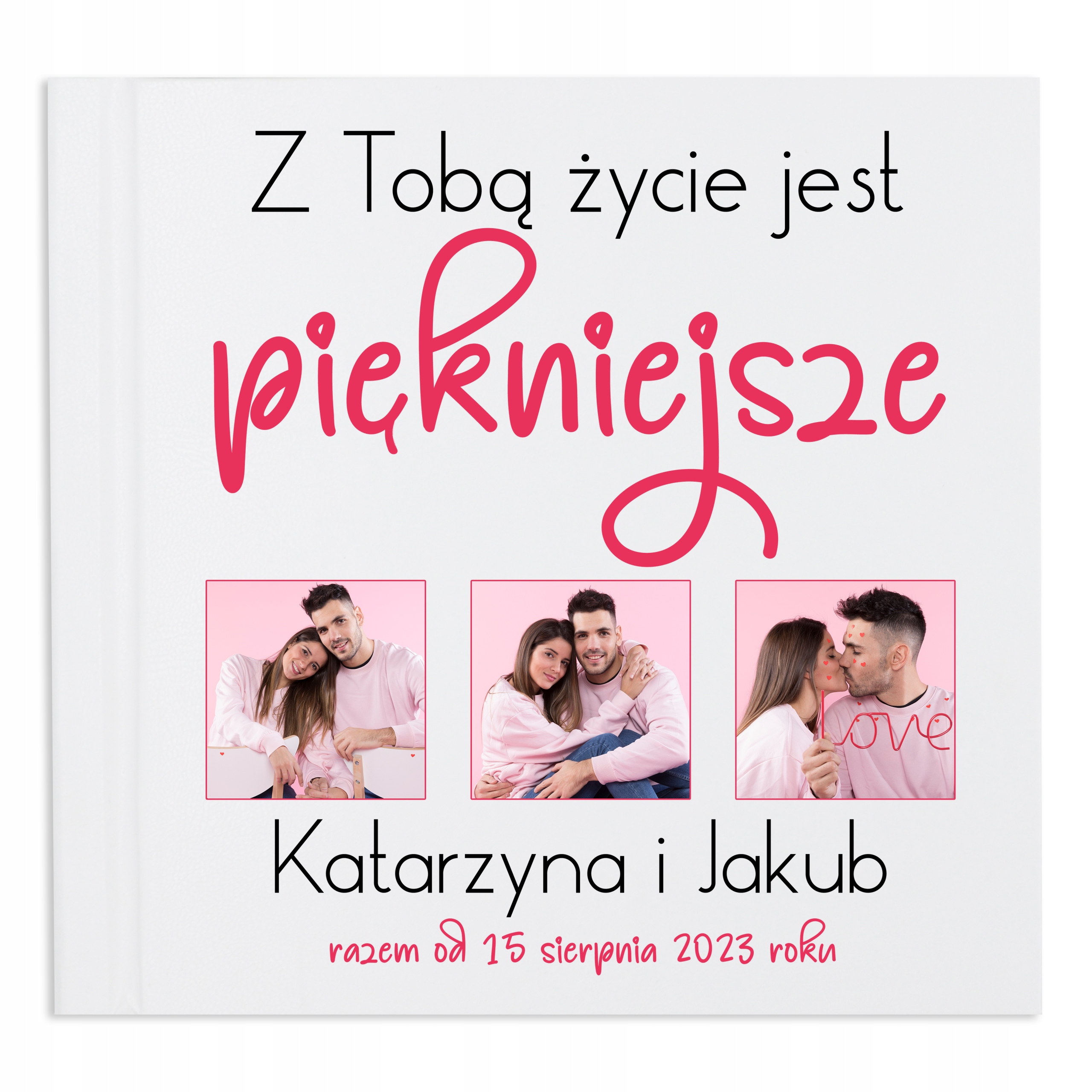 Fotoalbum Dárek K Valentýnu Jména Datum Pro Páry 50 Stran Bílé