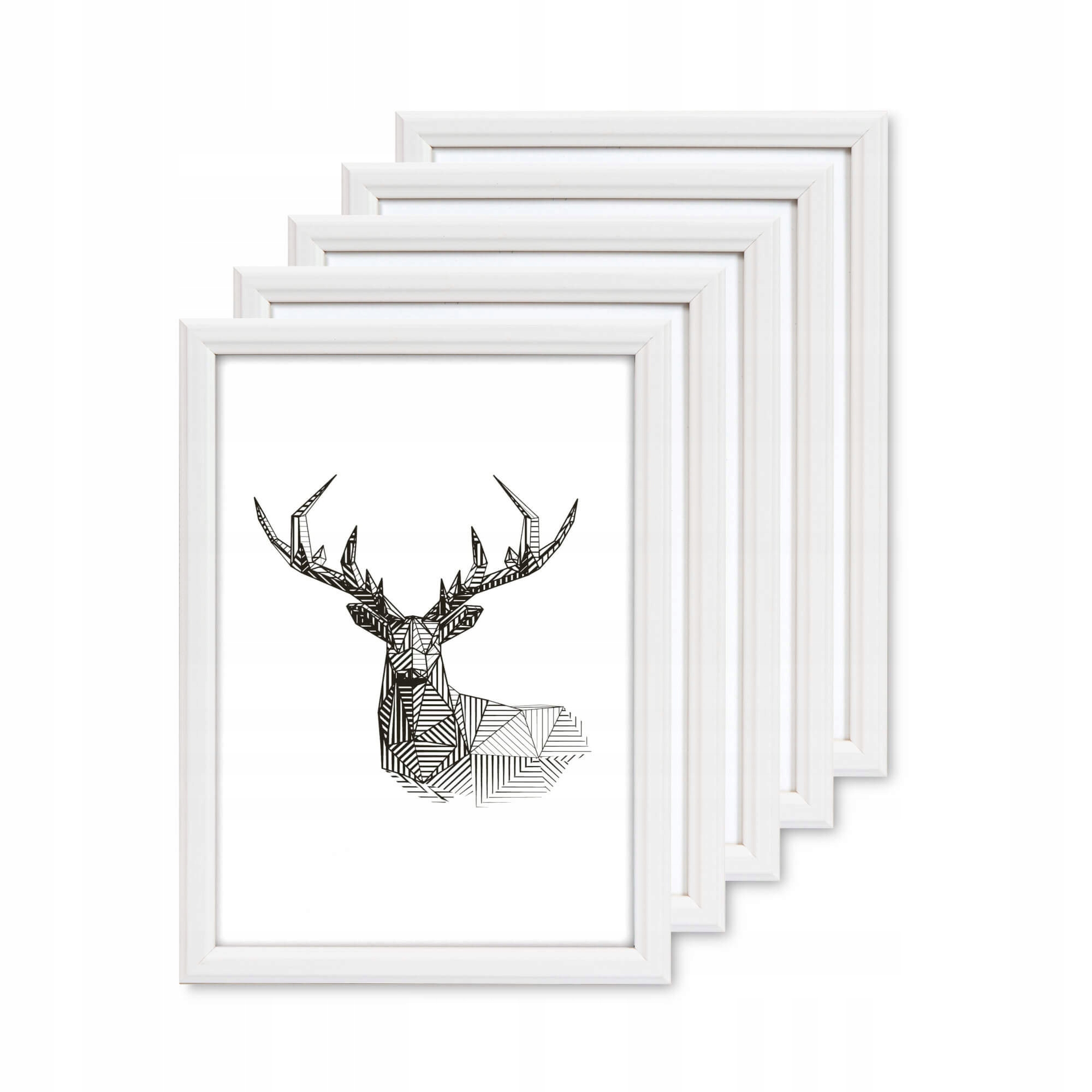 

Zestaw Ramek Drewniana Ramka Biała 5 szt 15x21