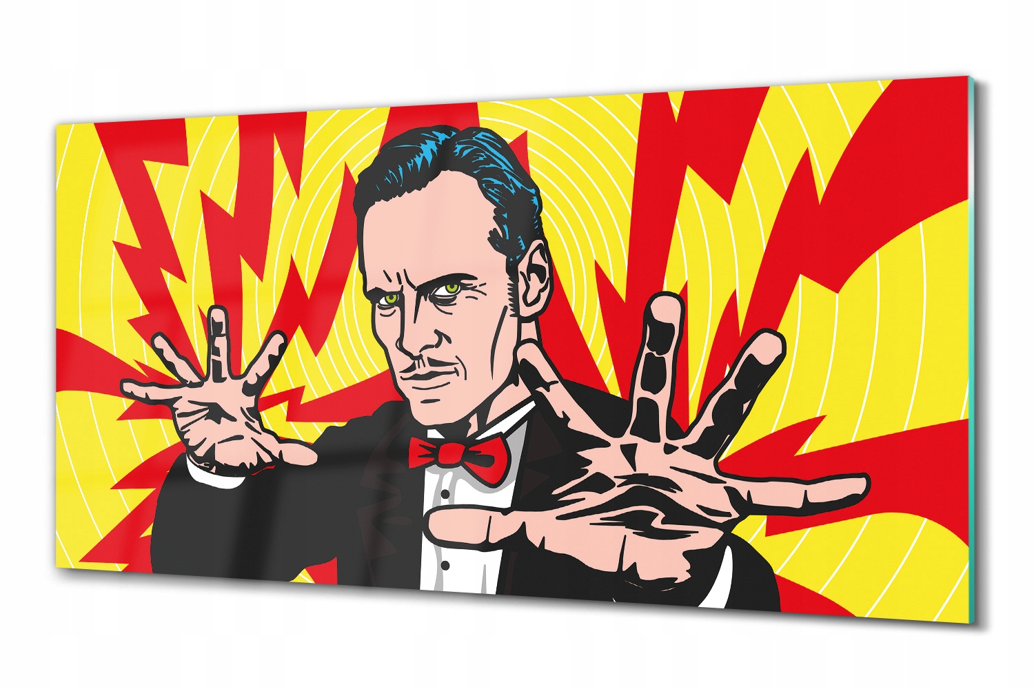 Foto na skle grafika Komiks mágia pop art 100x50