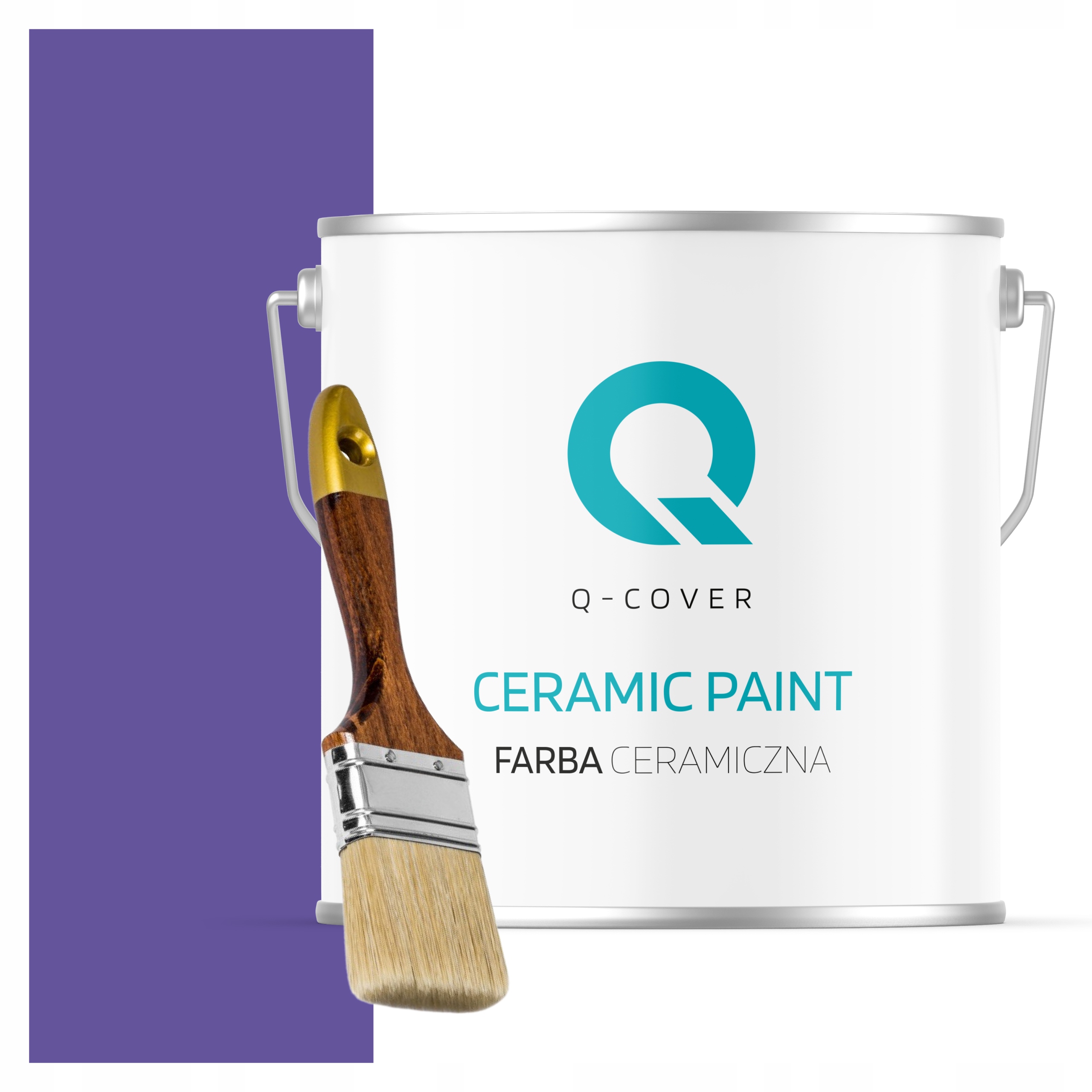 Keramická Farba Na Stenu Purpurová H2711 5L Mat Poľský Výrobca Štetec