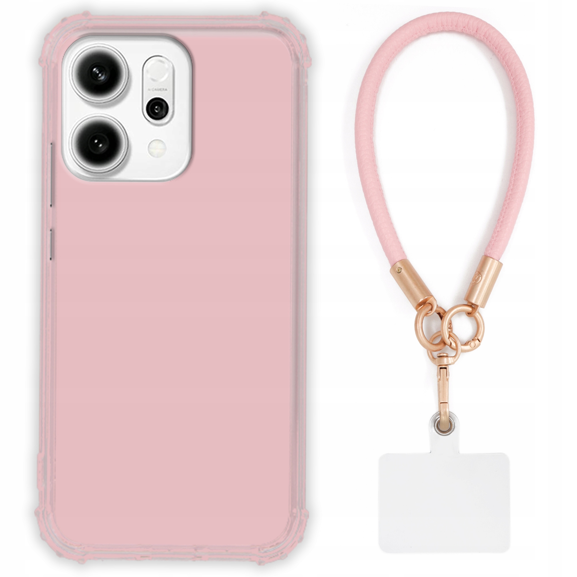 Pouzdro Pro Oppo Reno 14 5G Case Antishock Pinky Růžové vodítko Odolné