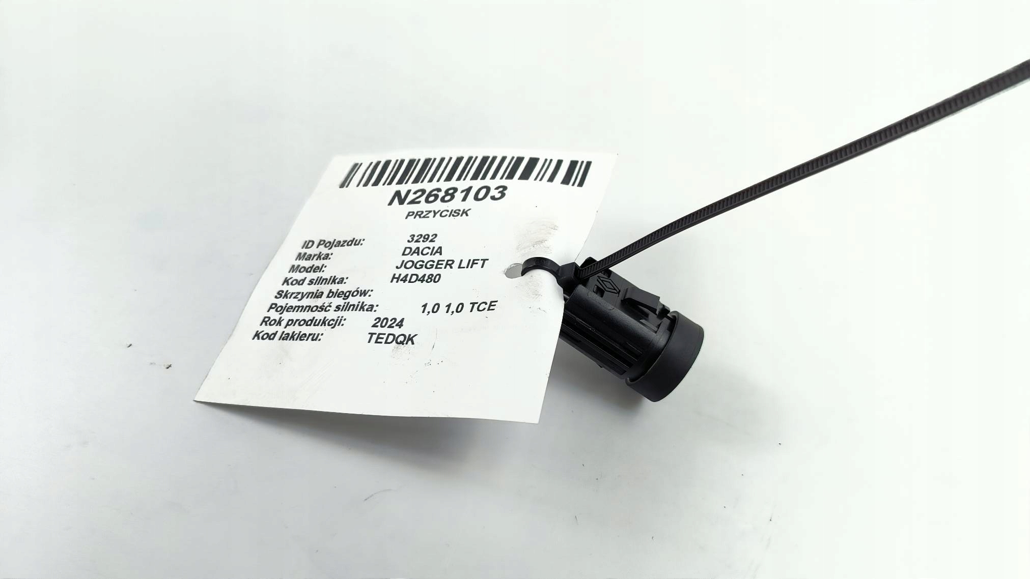 button 251503985R START/STOP DACIA JOGGER LIFT