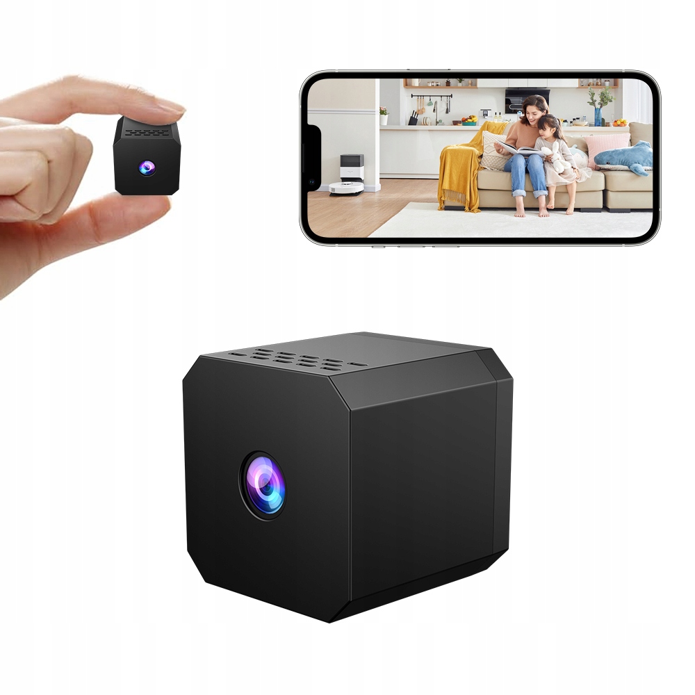 MINI ŠPIONÁŽNÍ KAMERA 1080P 2.4GHZ WIFI SMART DETEKCE SKRYTÁ KAMERA za ...