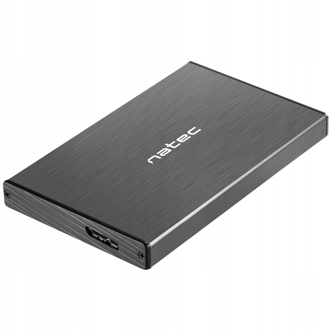 OBUDOWA HDD/SSD ZEWNĘTRZNA NATEC RHINO GO SATA 2.5" USB 3.0 CZARNA MICRO Stan opakowania oryginalne