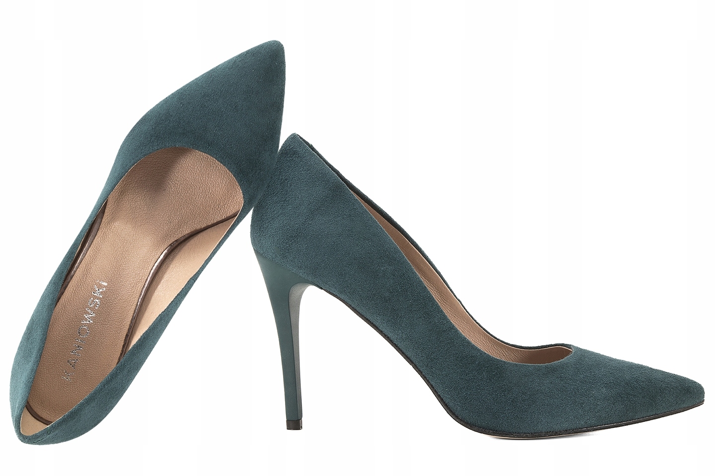 Kaniowski K-100/0190 Dámské Lodičky Kožené Semišové smaragd 37