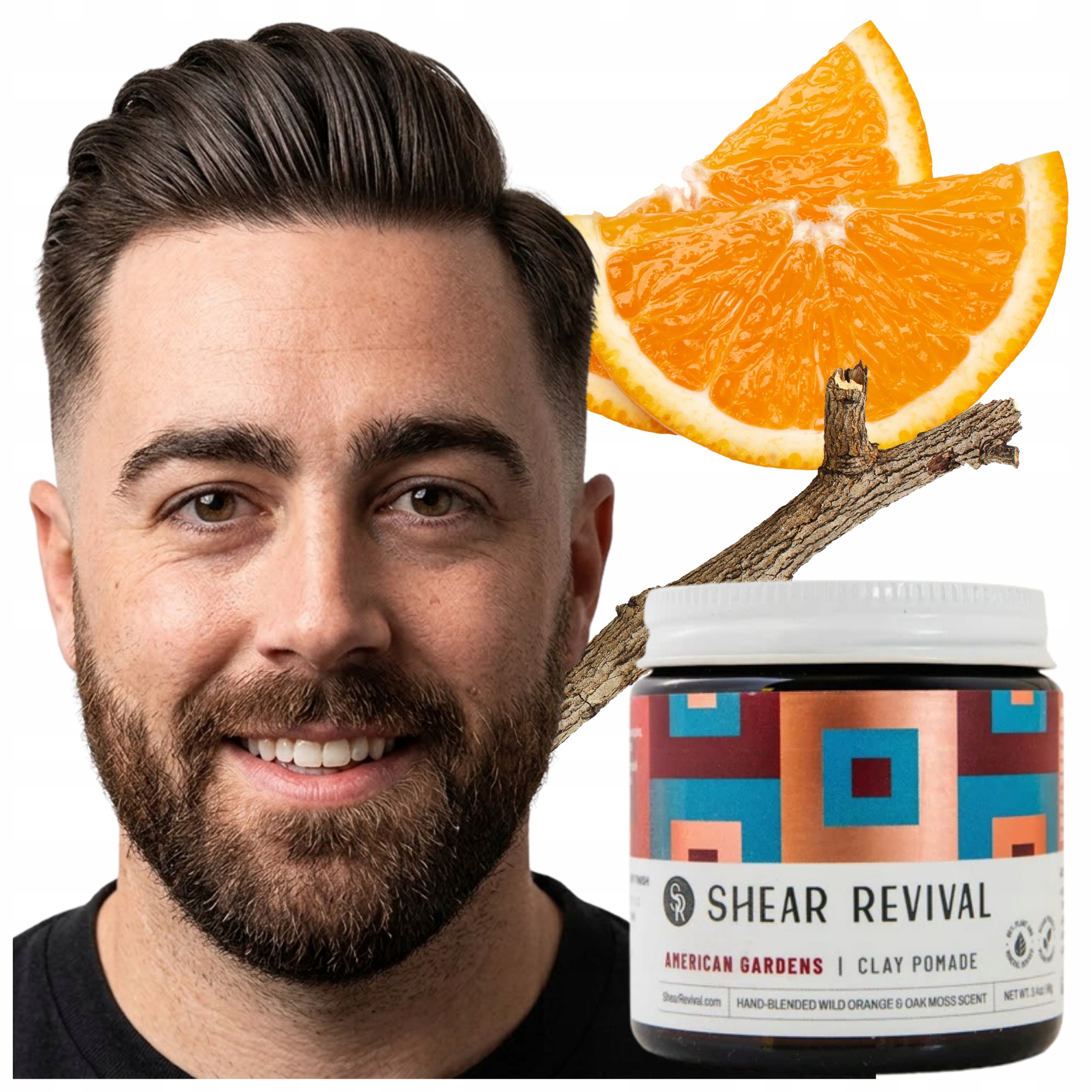 Hlína pro styling vlasů Shear Revival American Garden Clay Matná 96 g