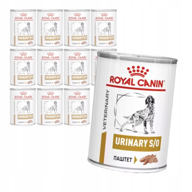Royal Canin Veterinary Urinary S/o Loaf 12x410g Vlhké Krmivo Paštika pro psa