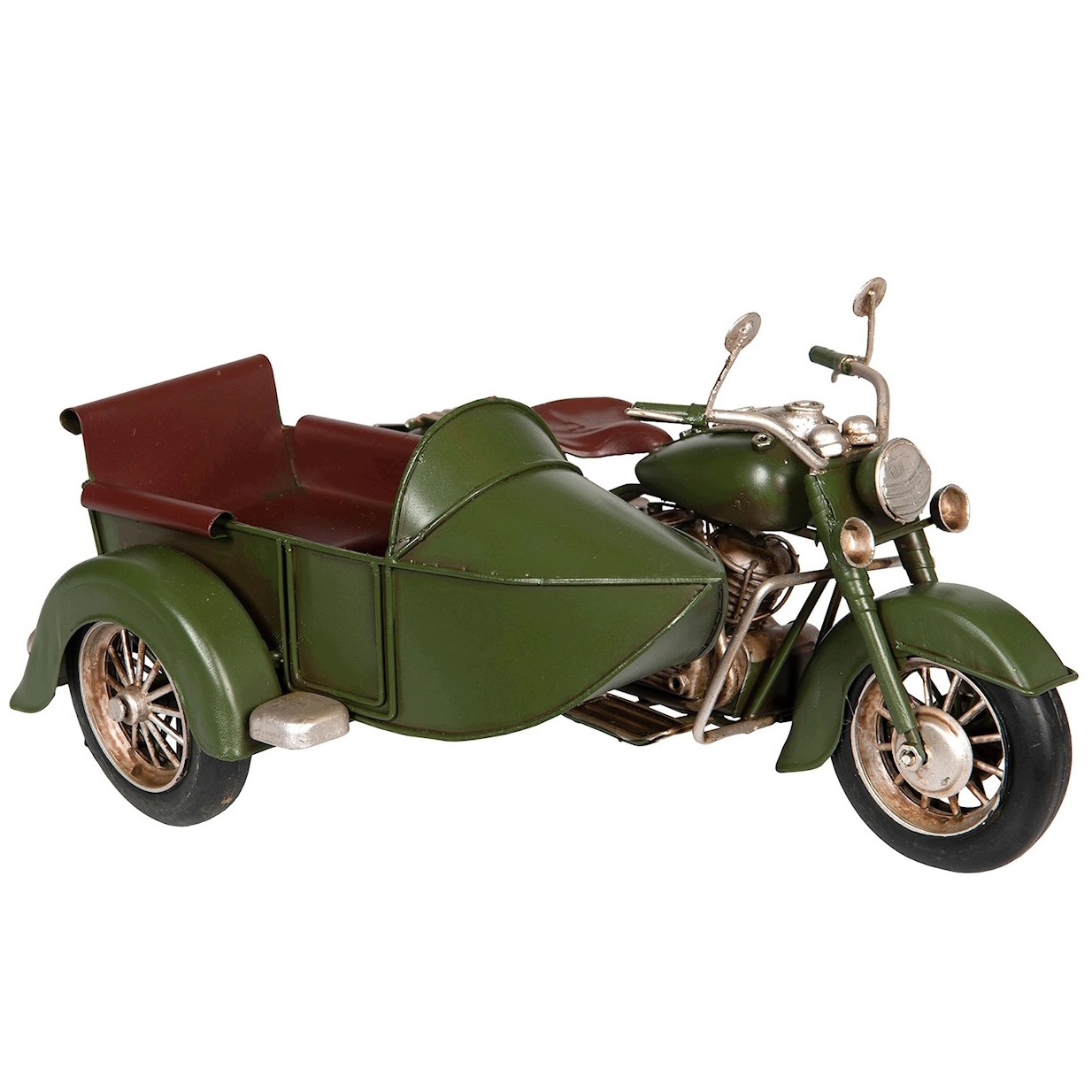 Motorkářská Figurka Kovová Jako Dárek Dekorativní Ozdoba Loft Retro
